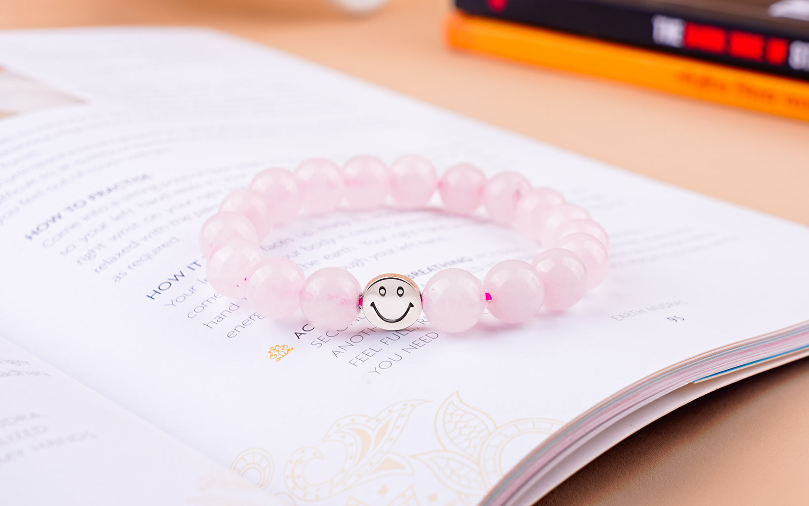 Smile Bracelet - Rose Quartz