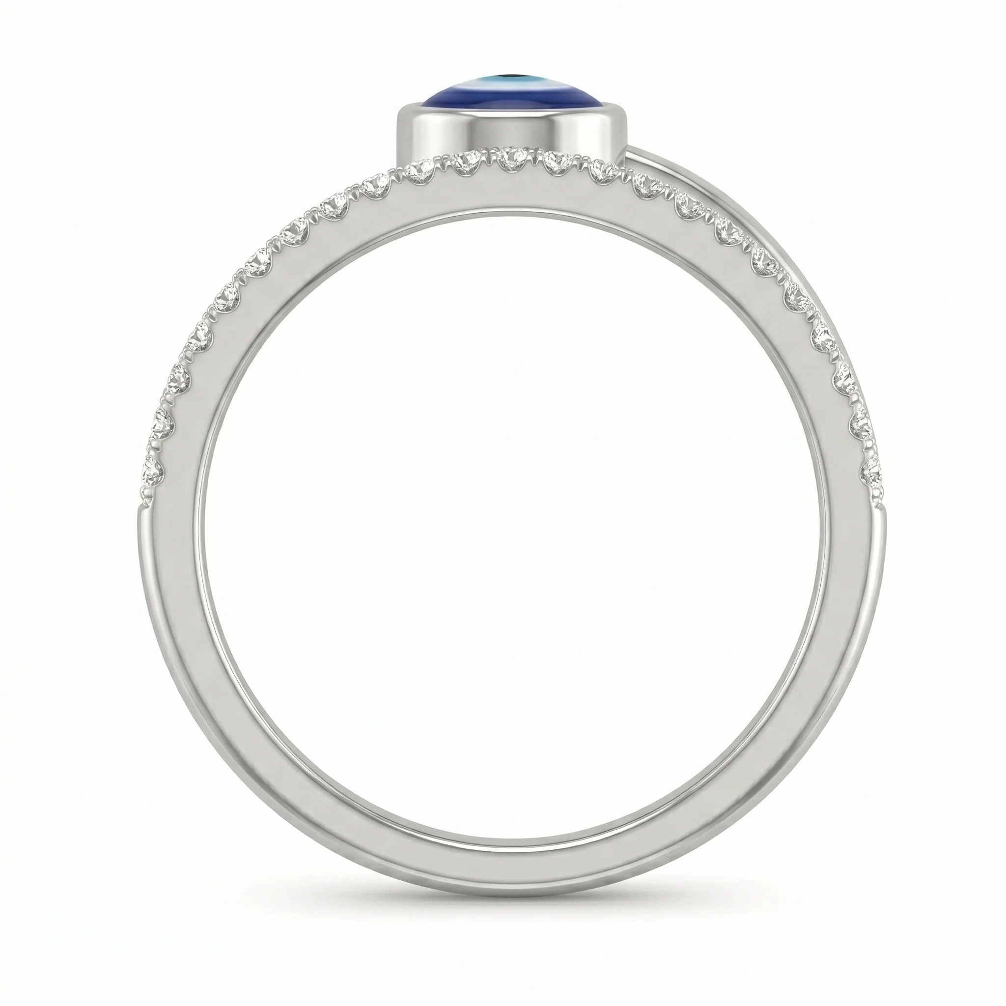 Evil Eye Minimal Ring