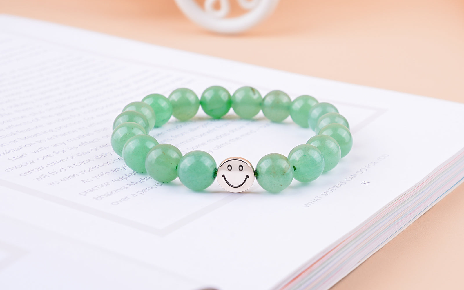 Smile Bracelet  Green Aventurine