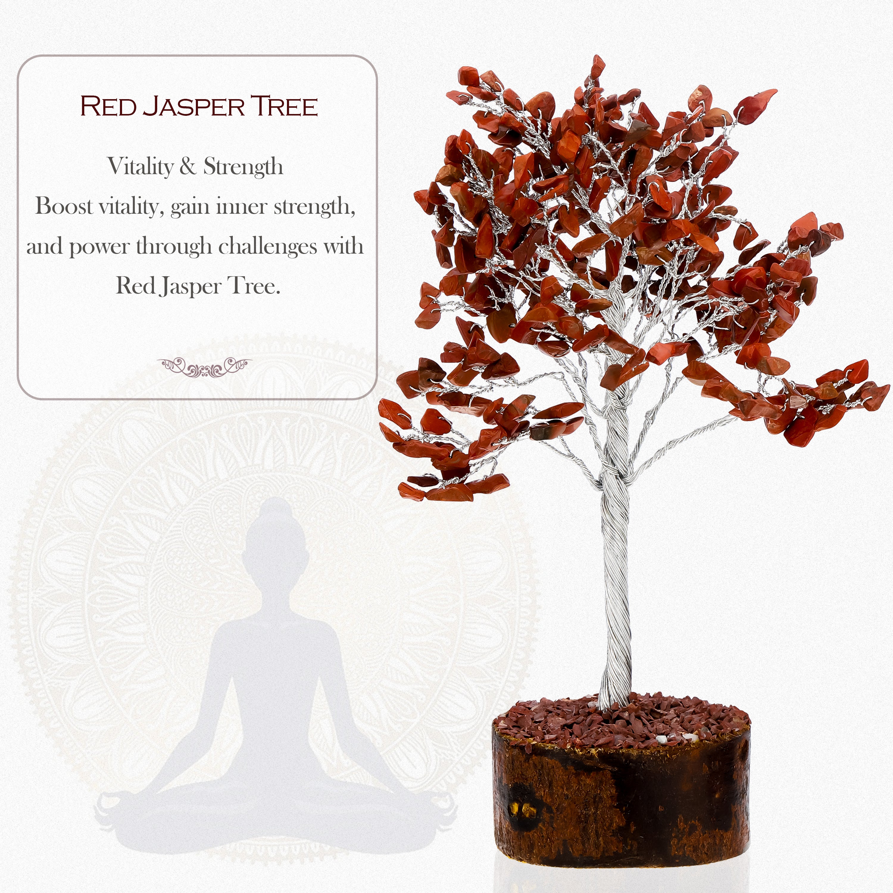 Large Red Jasper Crystal Tree