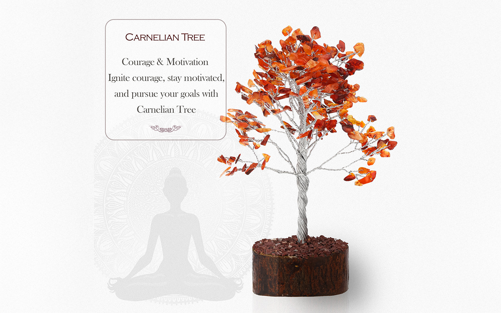 Large Carnelian Crystal Tree