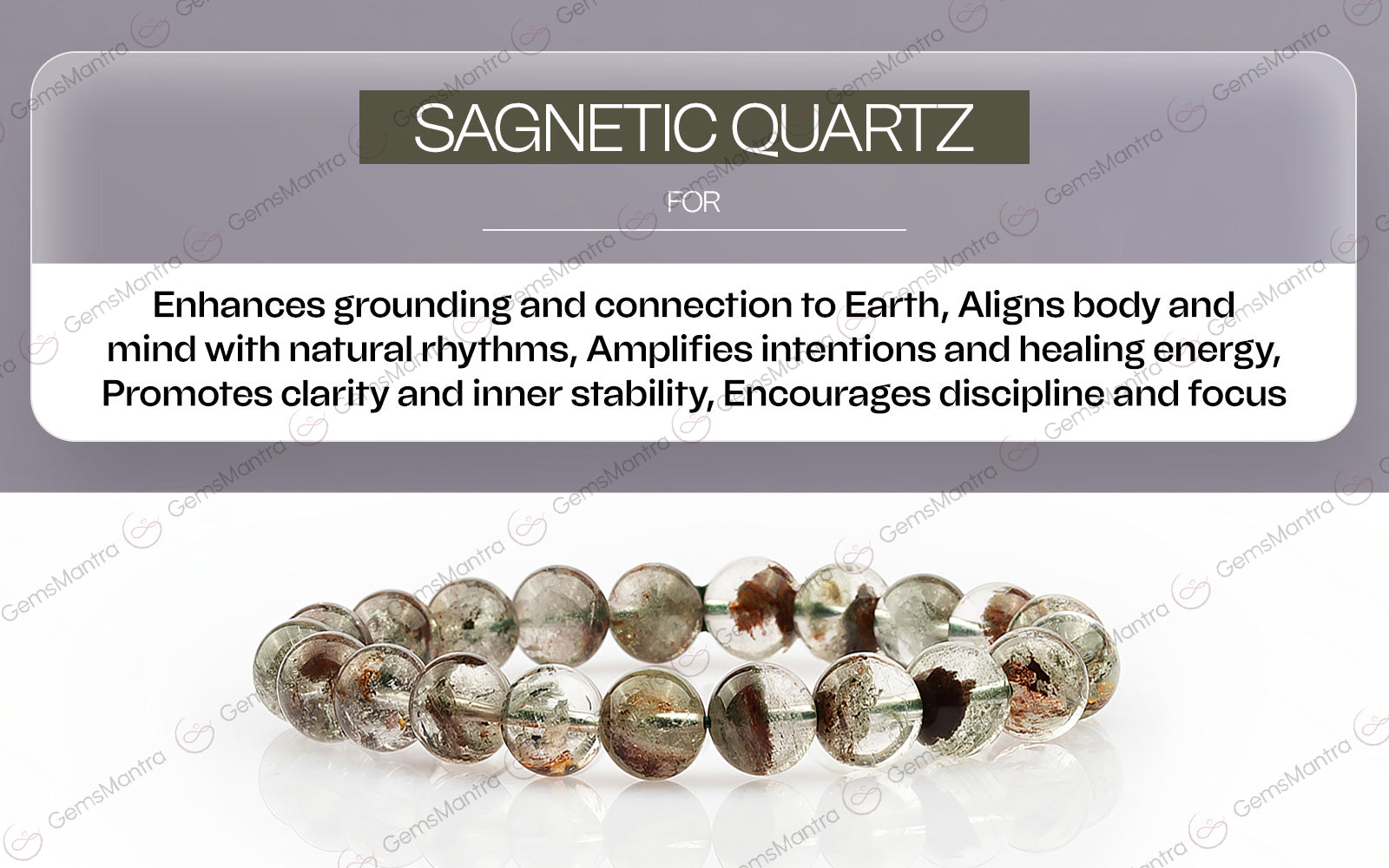 Sagnetic Quartz Bracelet
