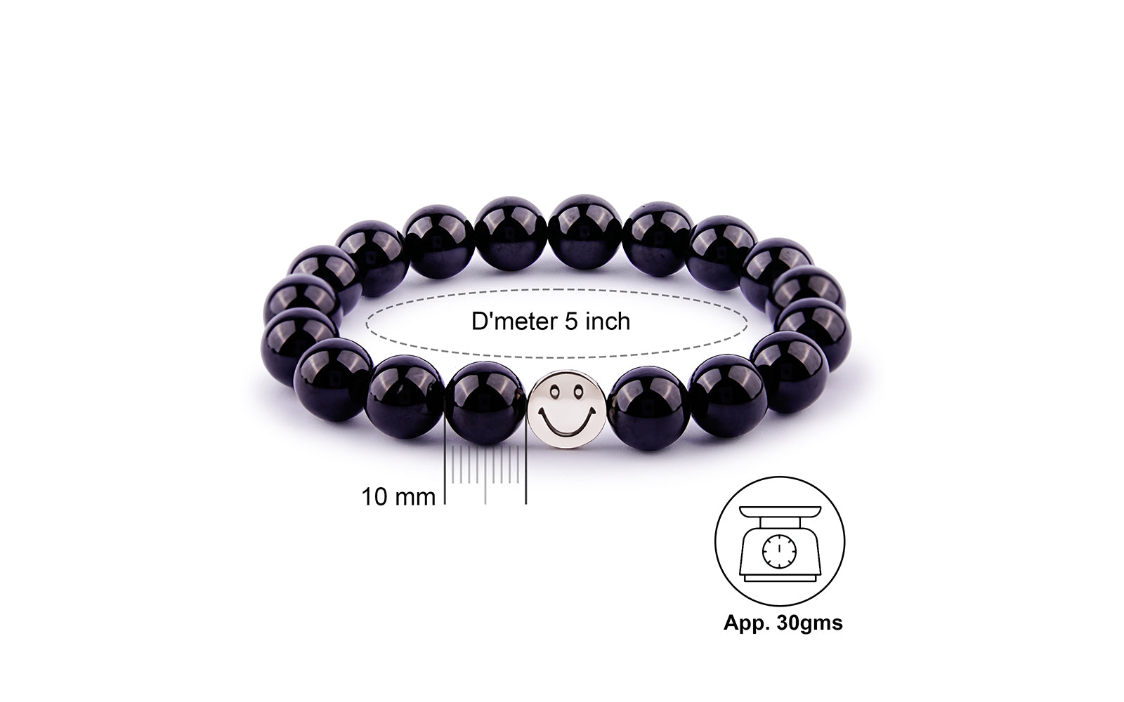 Smile Bracelet - Black Tourmaline