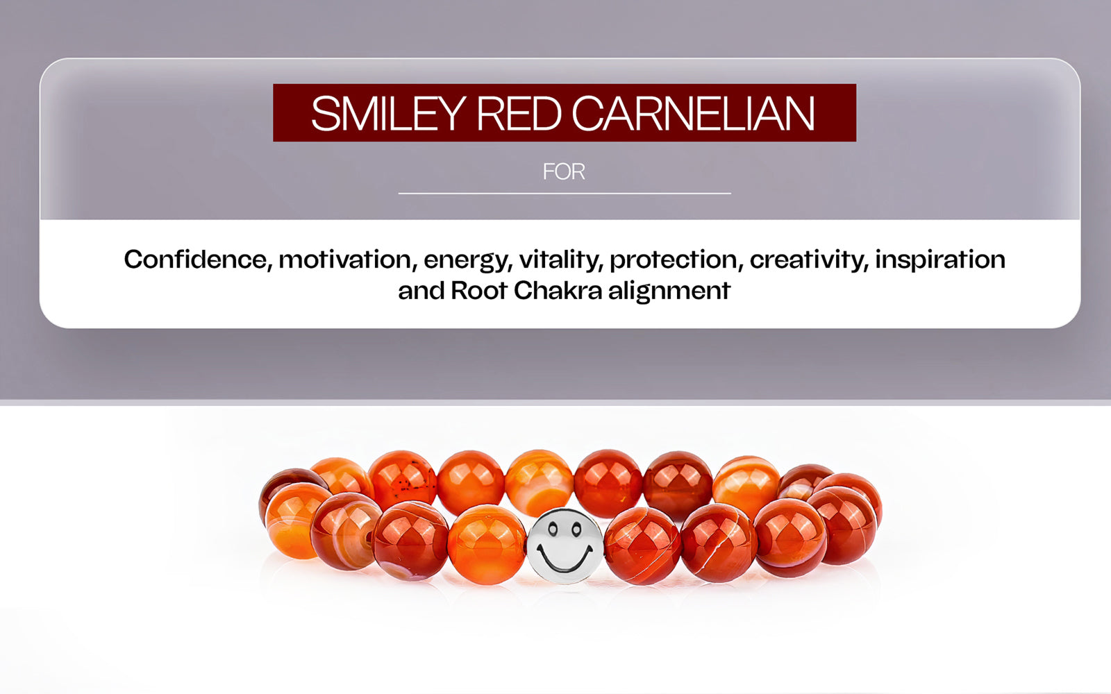 Red Carnelian Smile Bracelet