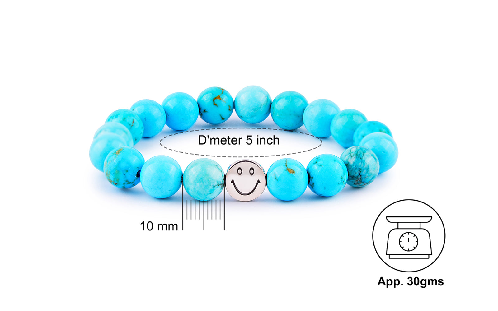 Smile Bracelet  Turquoise