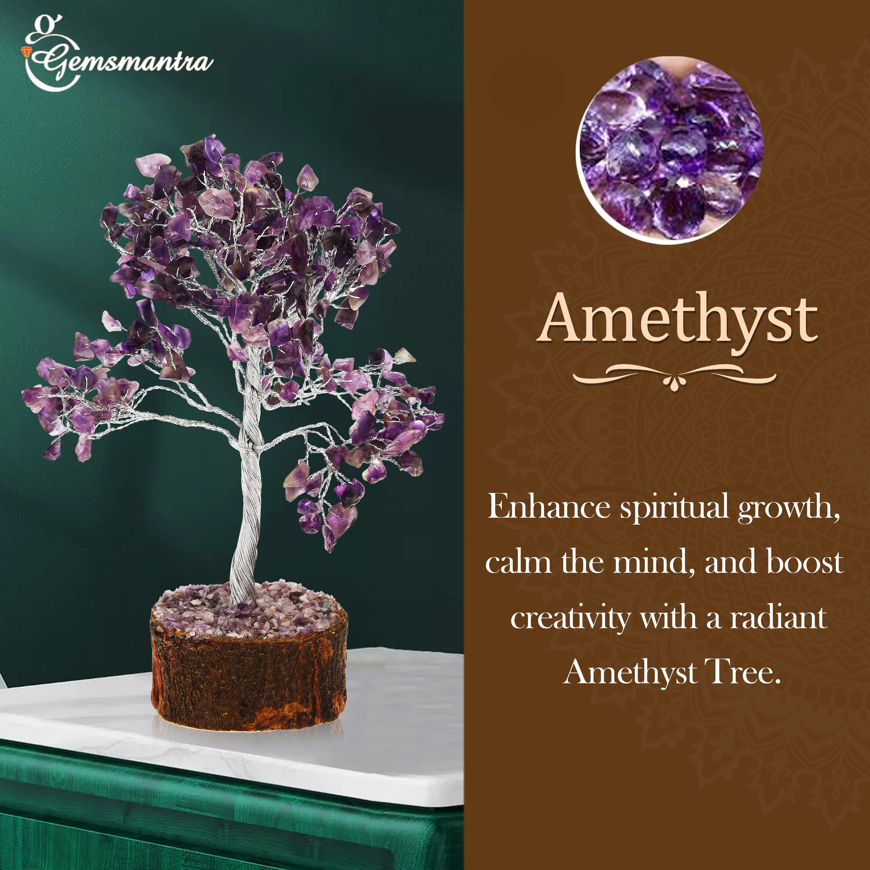 Large Amethyst Crystal Tree