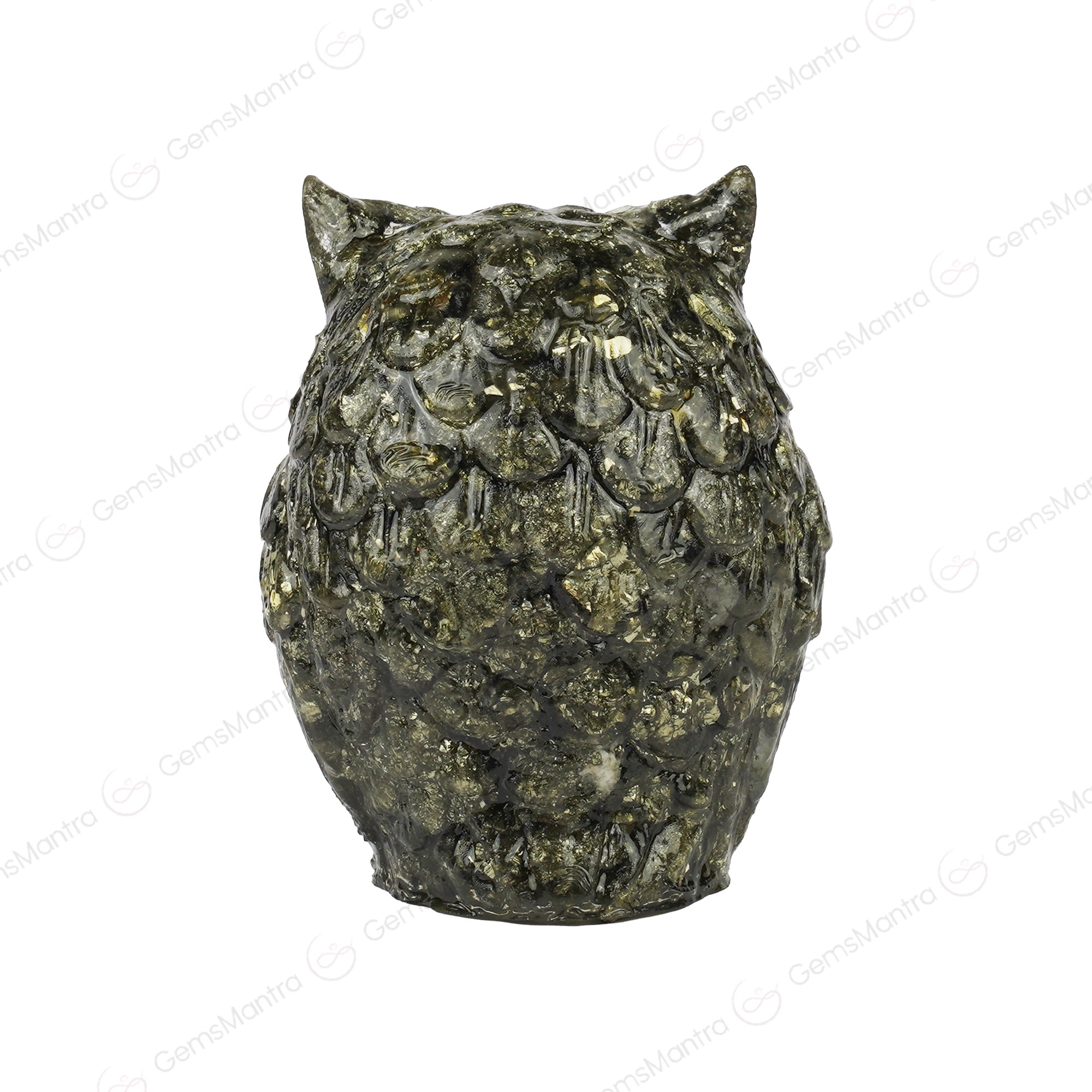 Pyrite Owl For Wealth, Wisdom & Protection