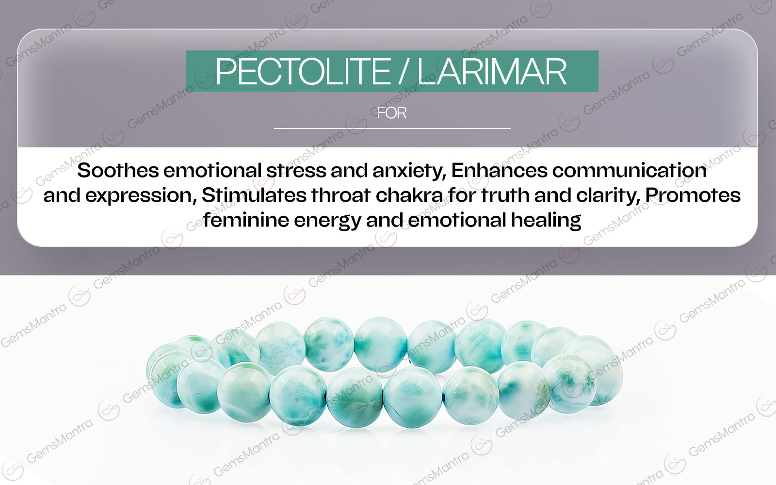 Pectolite (Larimar) Bracelet