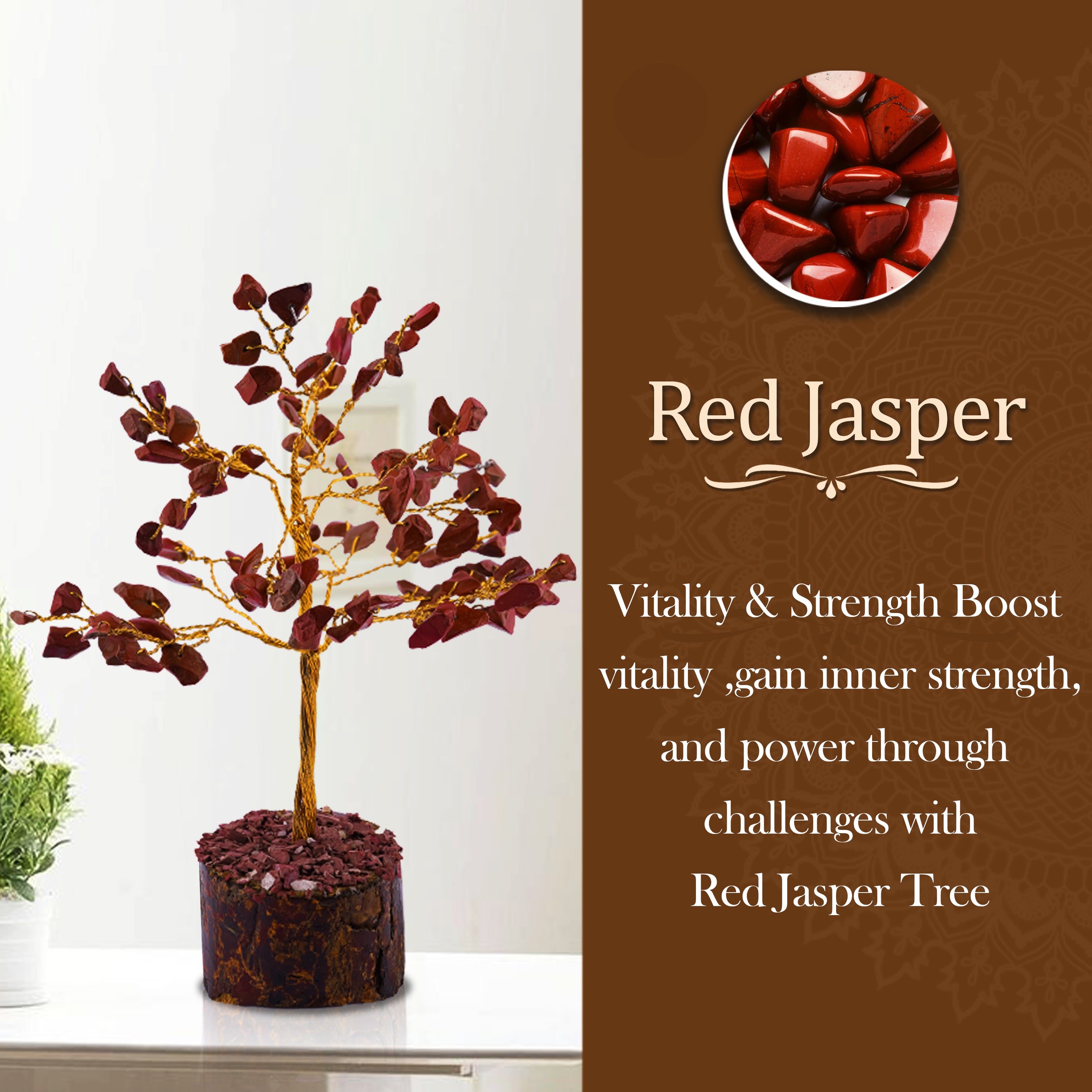 Small Red Jasper Crystal Tree