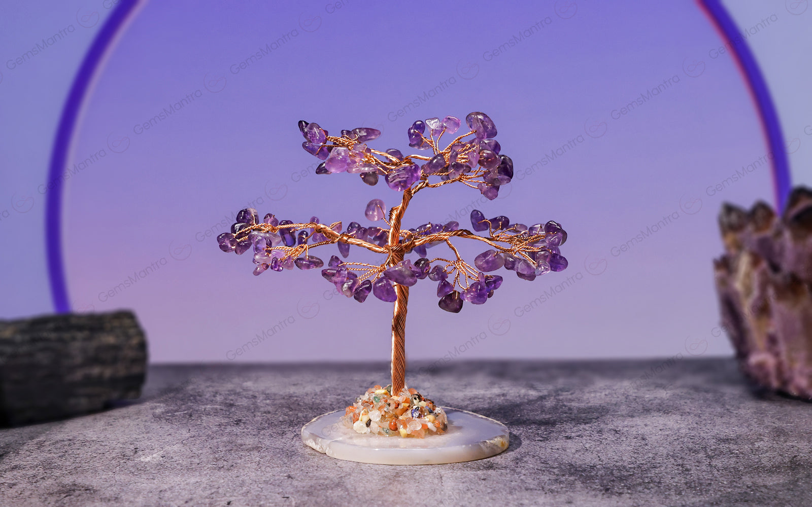 Amethyst Crystal Tree (With Plate Base)