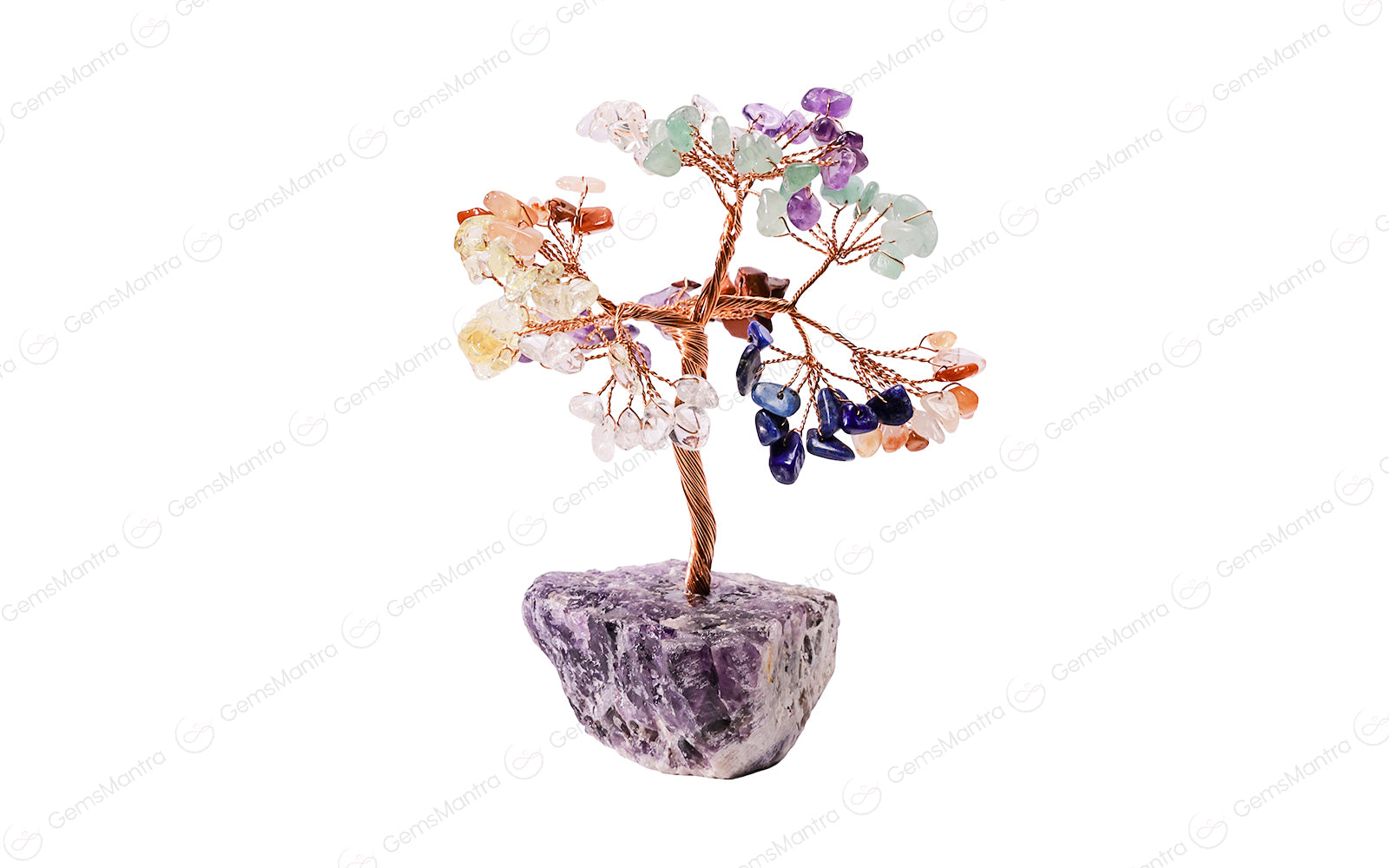 Seven Chakra With Amethyst Cluster