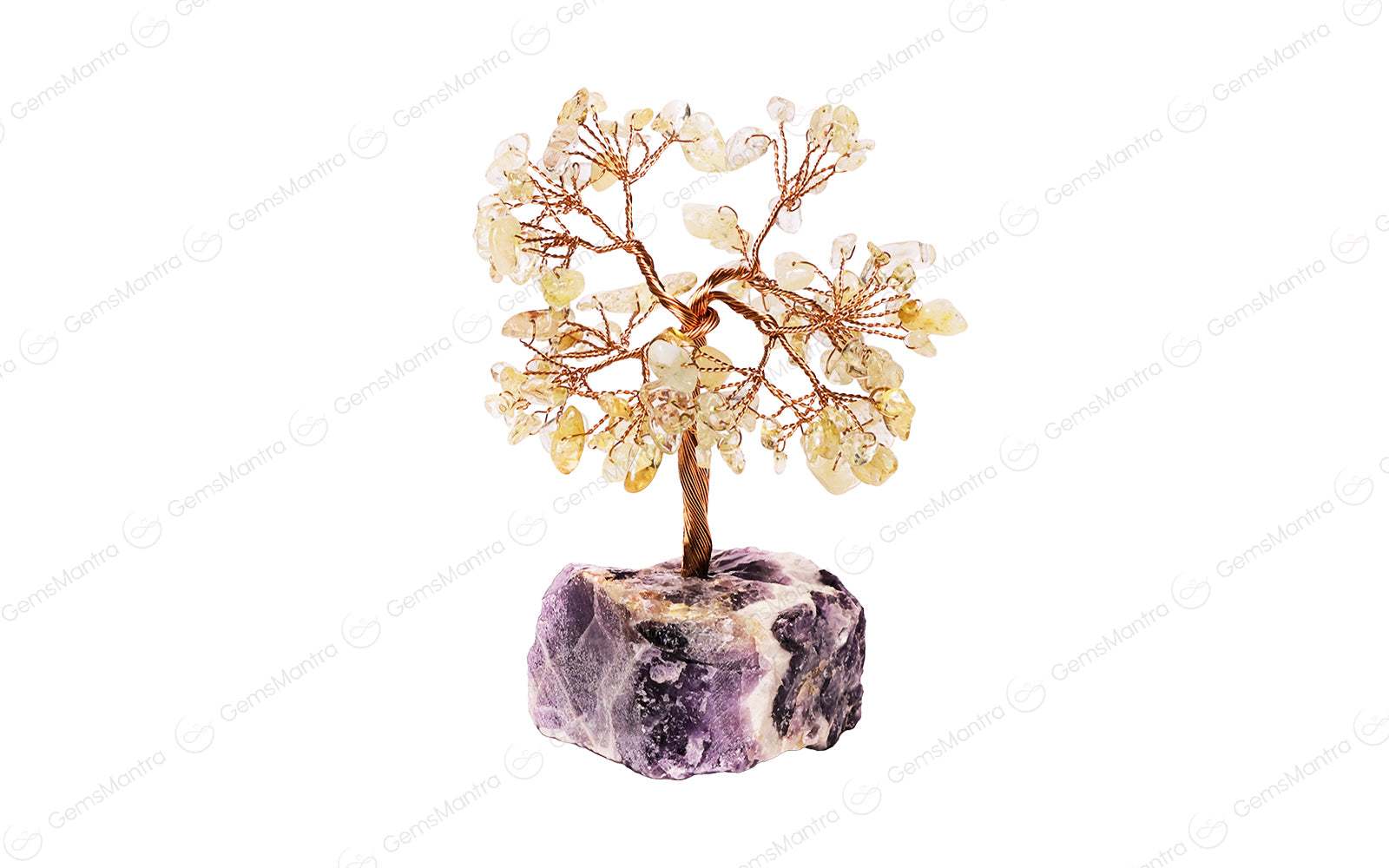 Citrine With Amethyst Cluster Tree