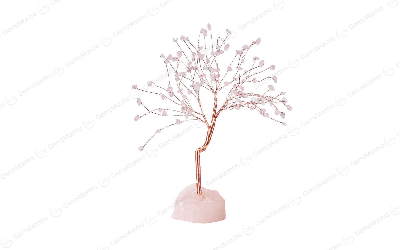 Rose Quartz With Raw Rose Quartz Large Tree