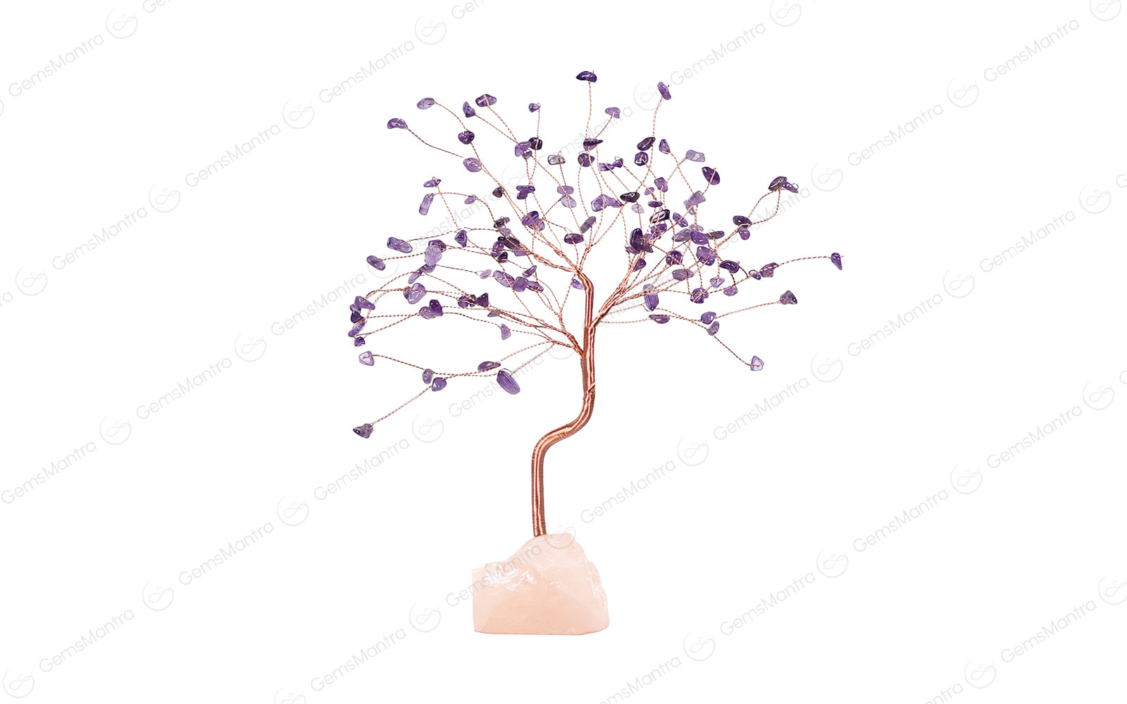 Amethyst With Raw Rose Quartz Large Tree