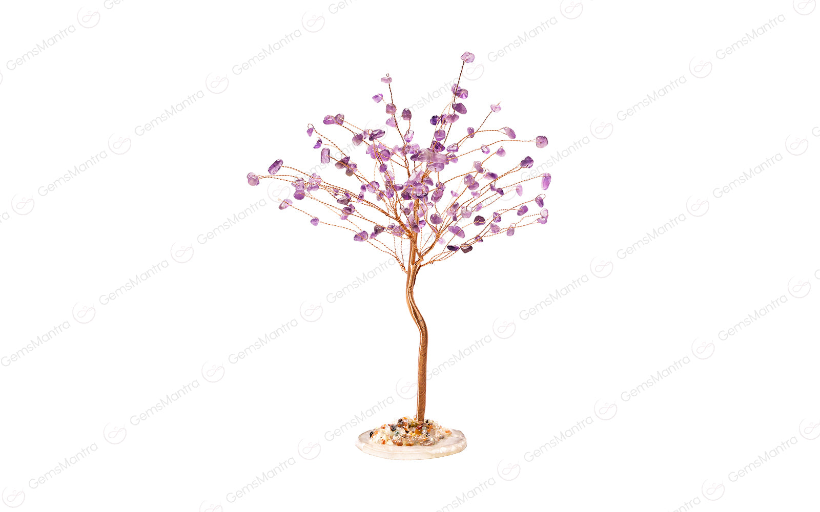 Amethyst With Agate Plate Large Tree