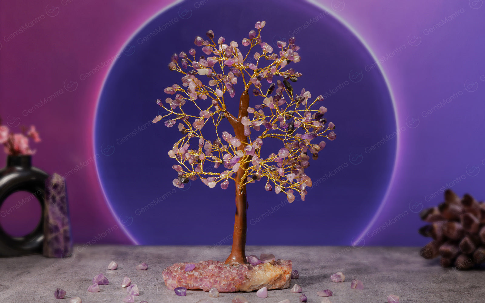 Amethyst With Cluster Tree