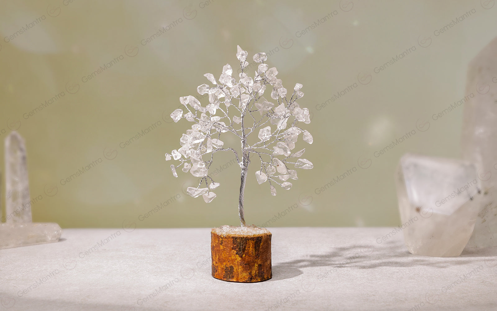 Small Crystal Quartz Tree