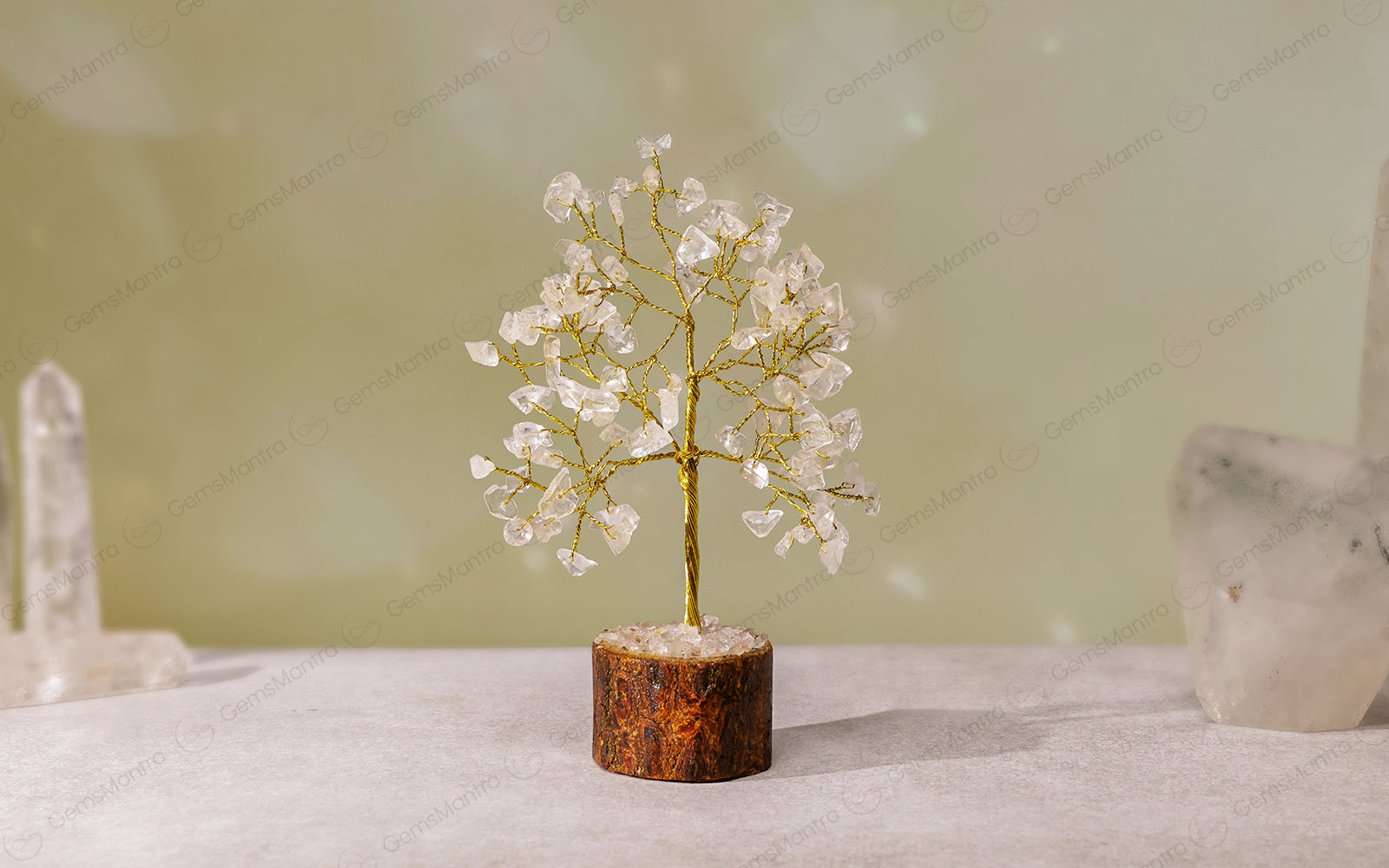 Small Crystal Quartz Tree