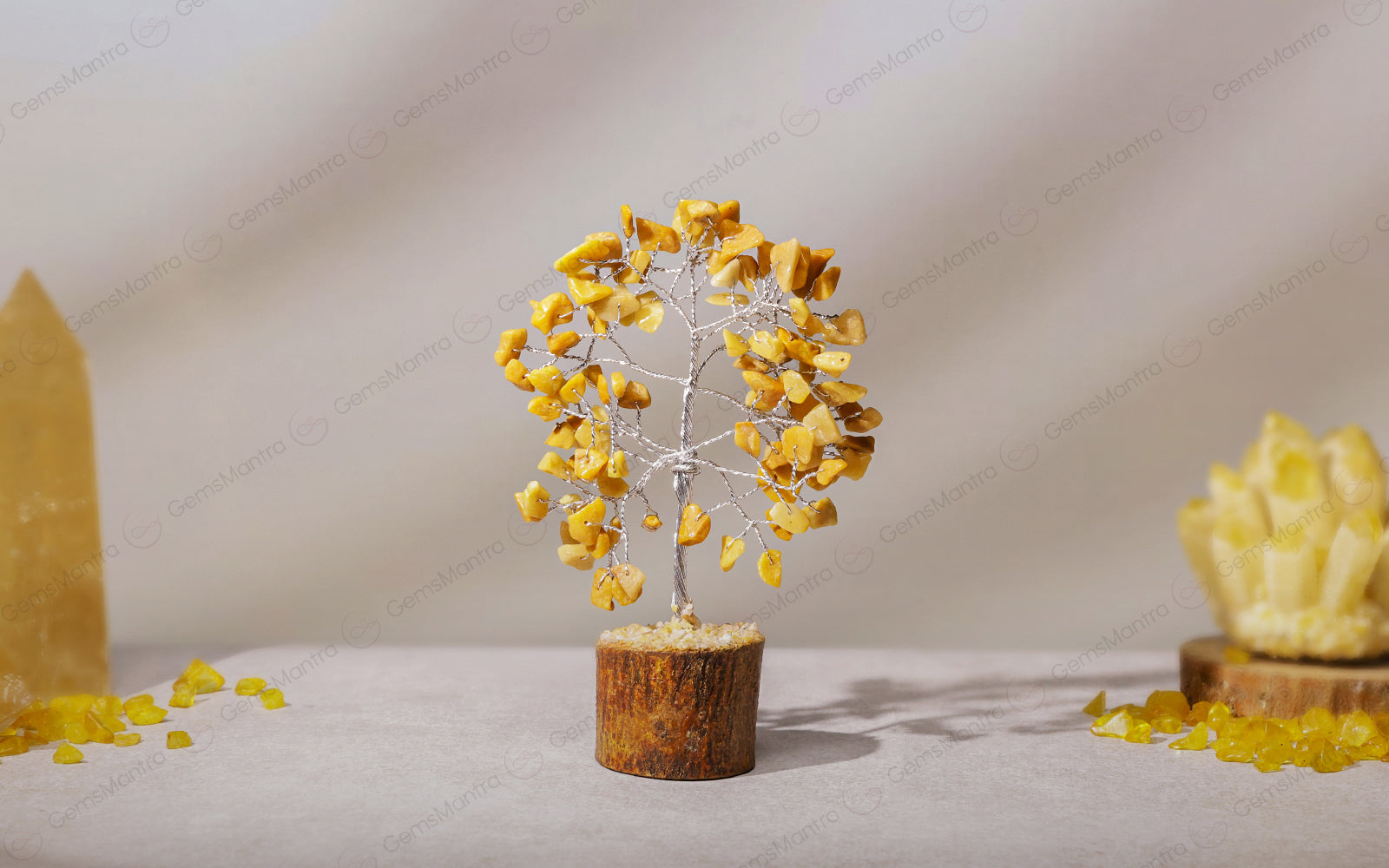 Small Golden Quartz Crystal Tree