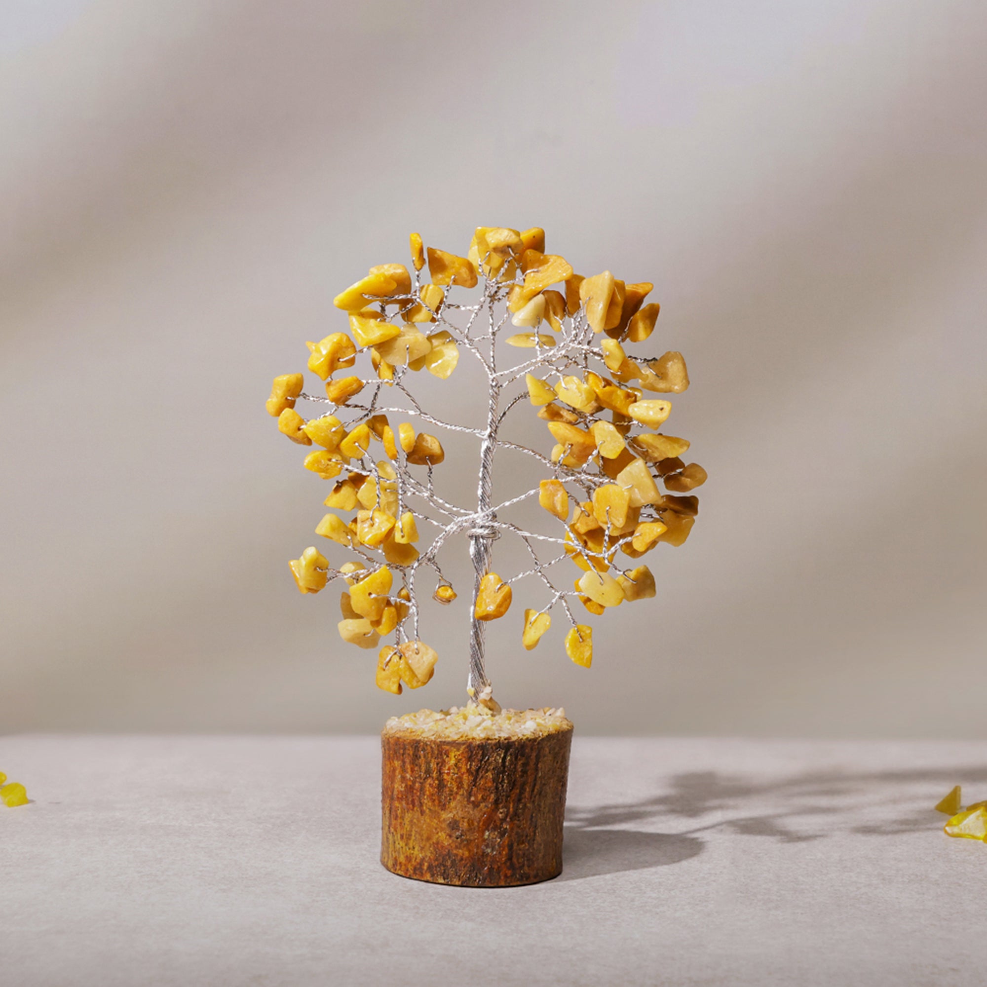 Golden Quartz Crystal Tree – Small, for Vastu