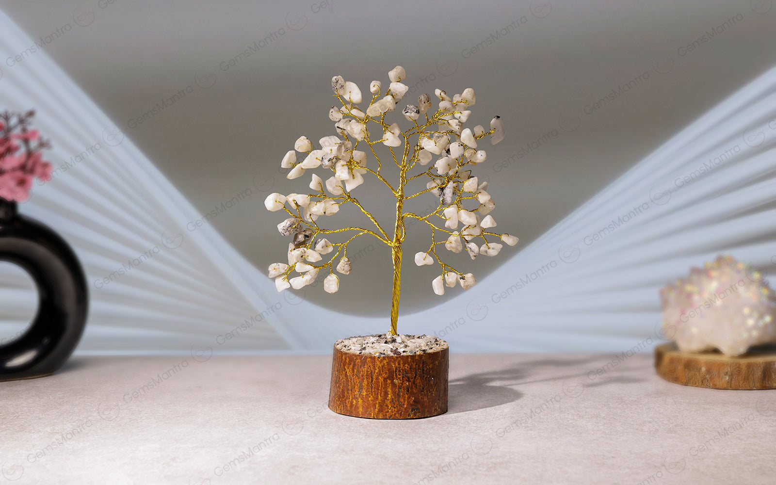 Small Rainbow Moonstone Crystal Tree