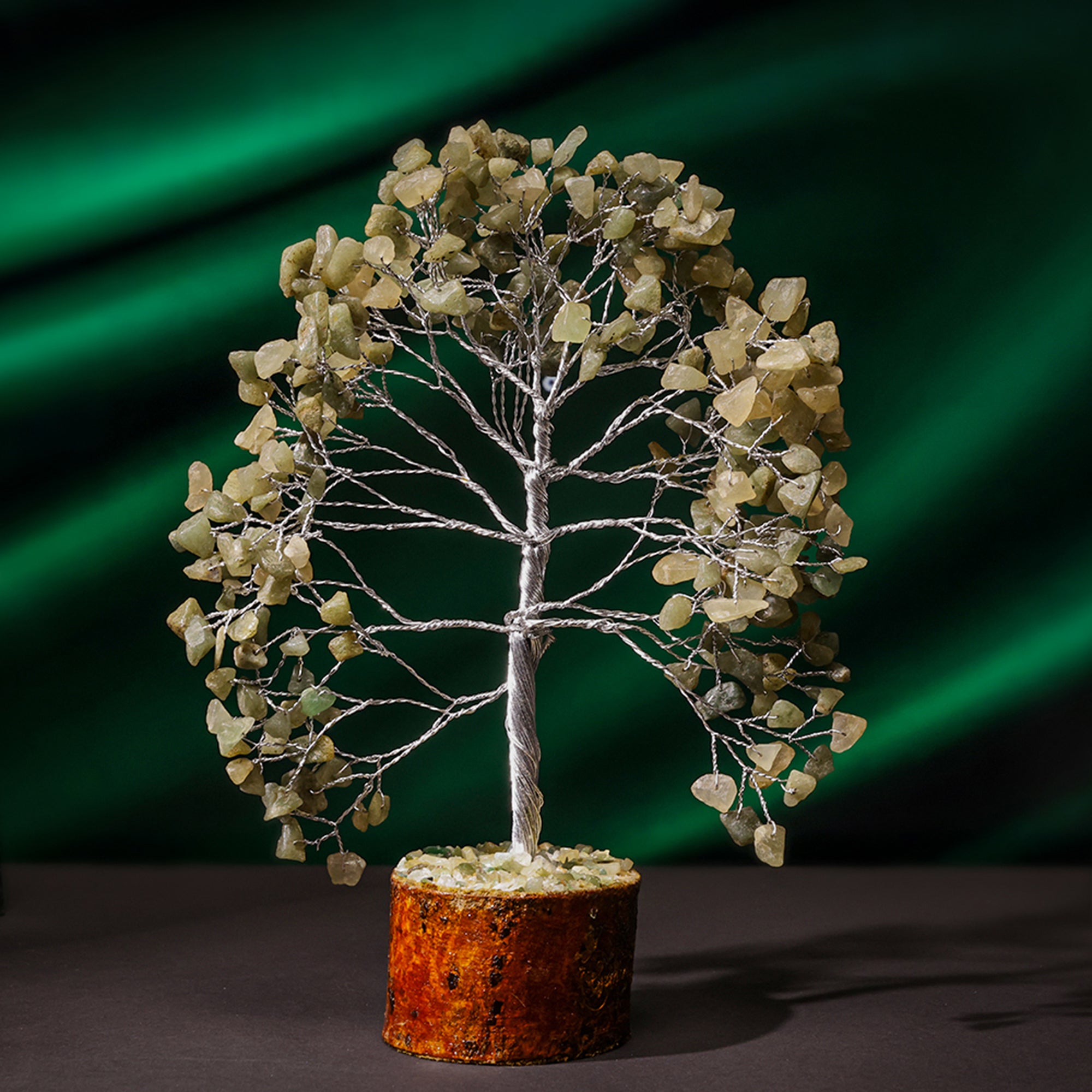 Green Aventurine Crystal Tree – Large, for Vastu