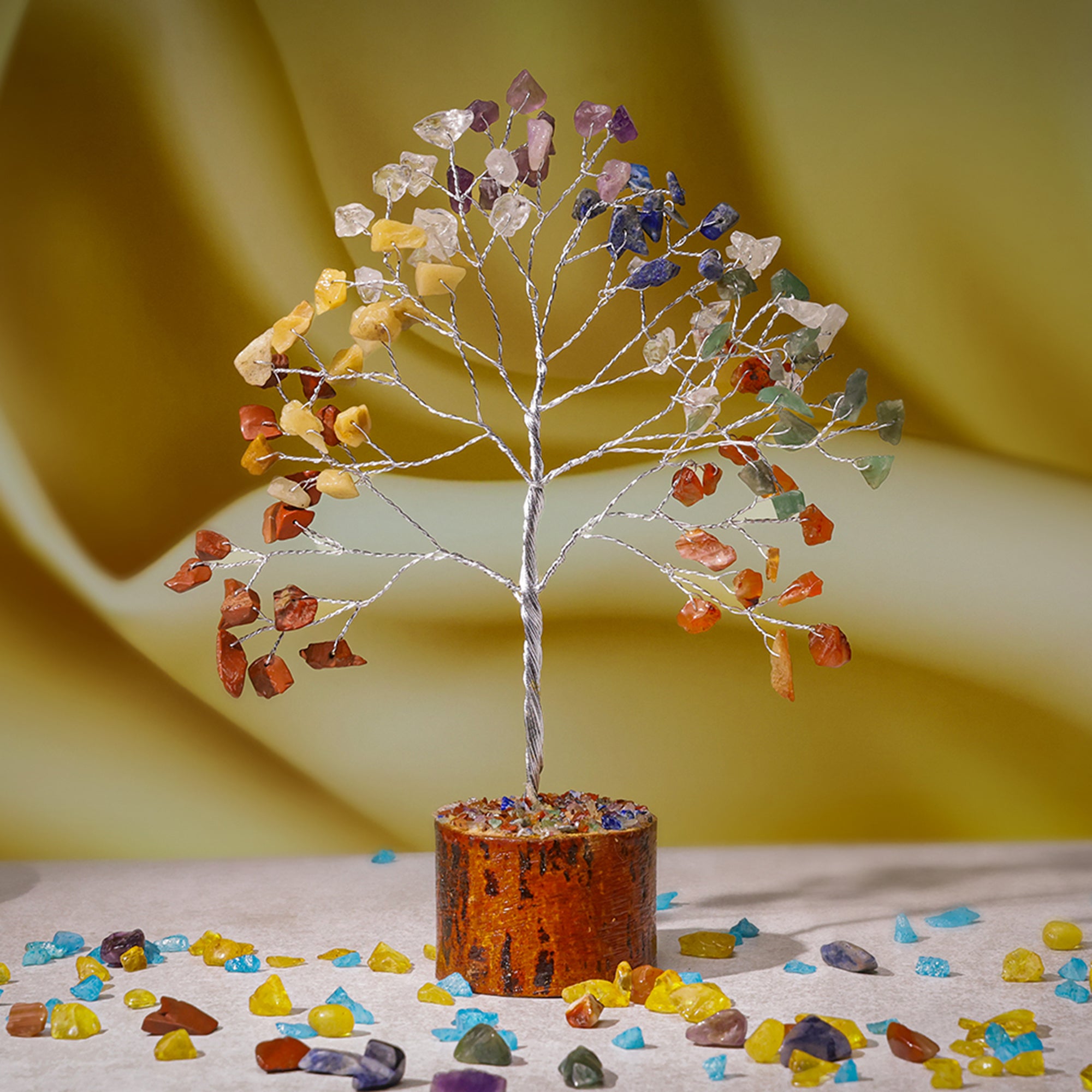 Seven Chakra Crystal Tree – Small, for Vastu