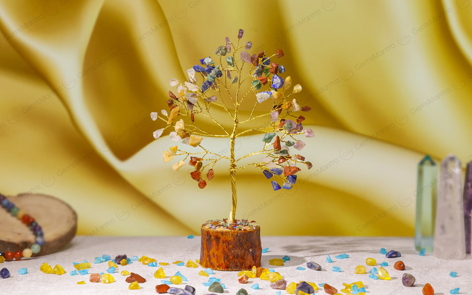 Small Seven Chakra Crystal Tree