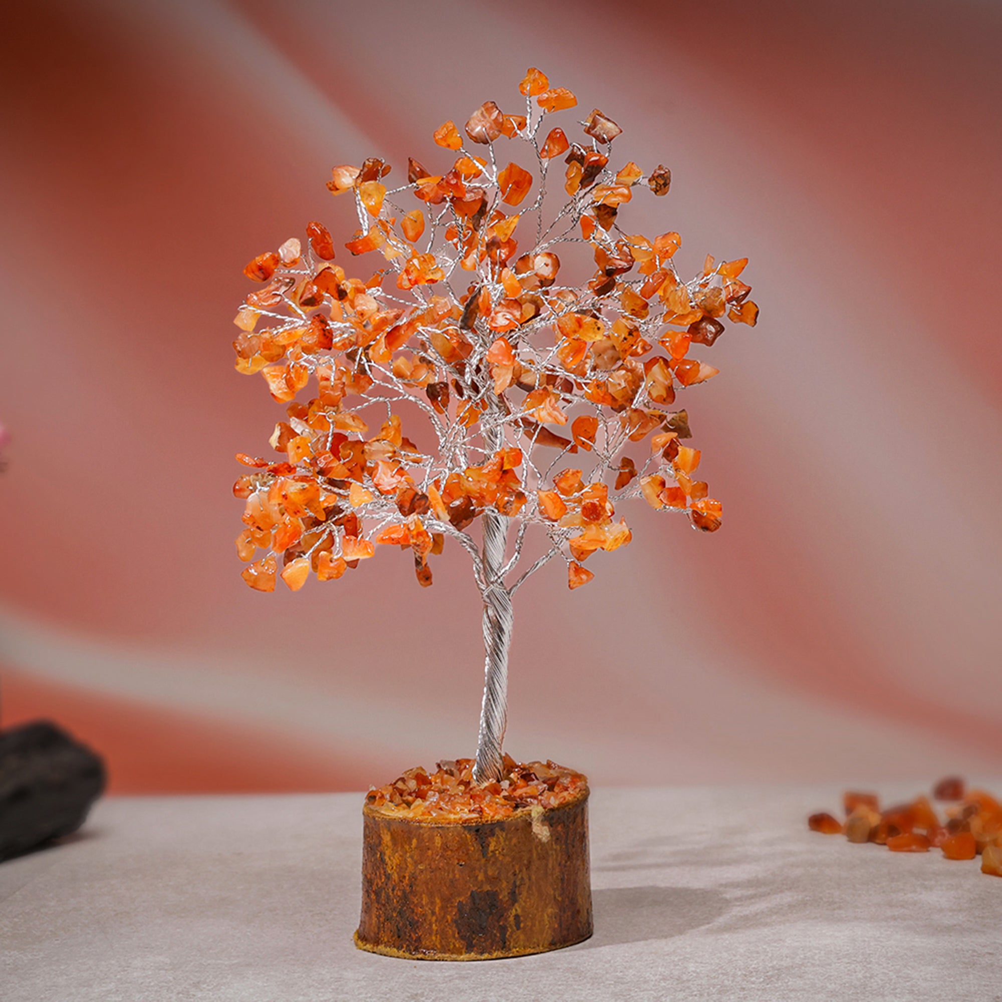 Carnelian Crystal Tree – Large, for Vastu