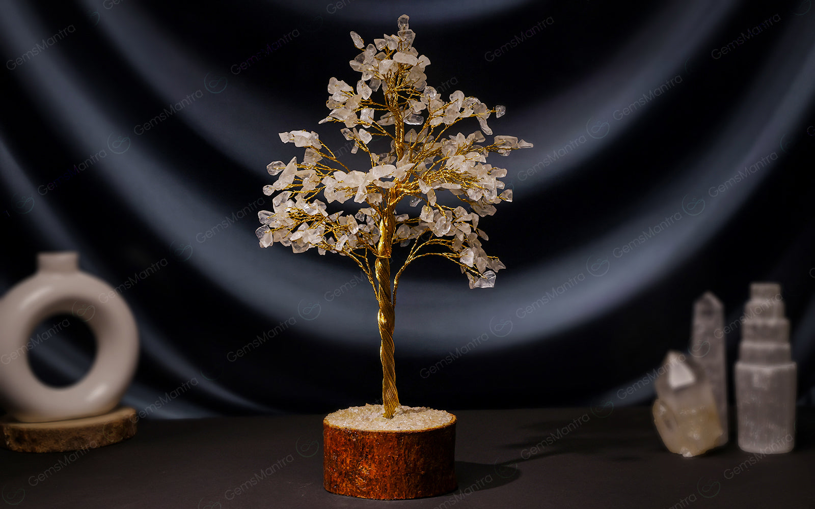 Large Crystal Quartz Tree