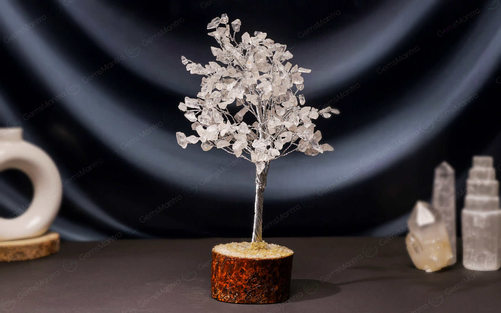 Large Crystal Quartz Tree