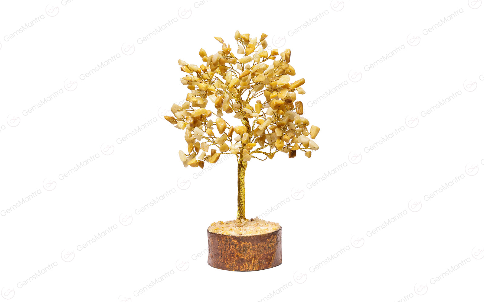 Large Golden Quartz Crystal Tree