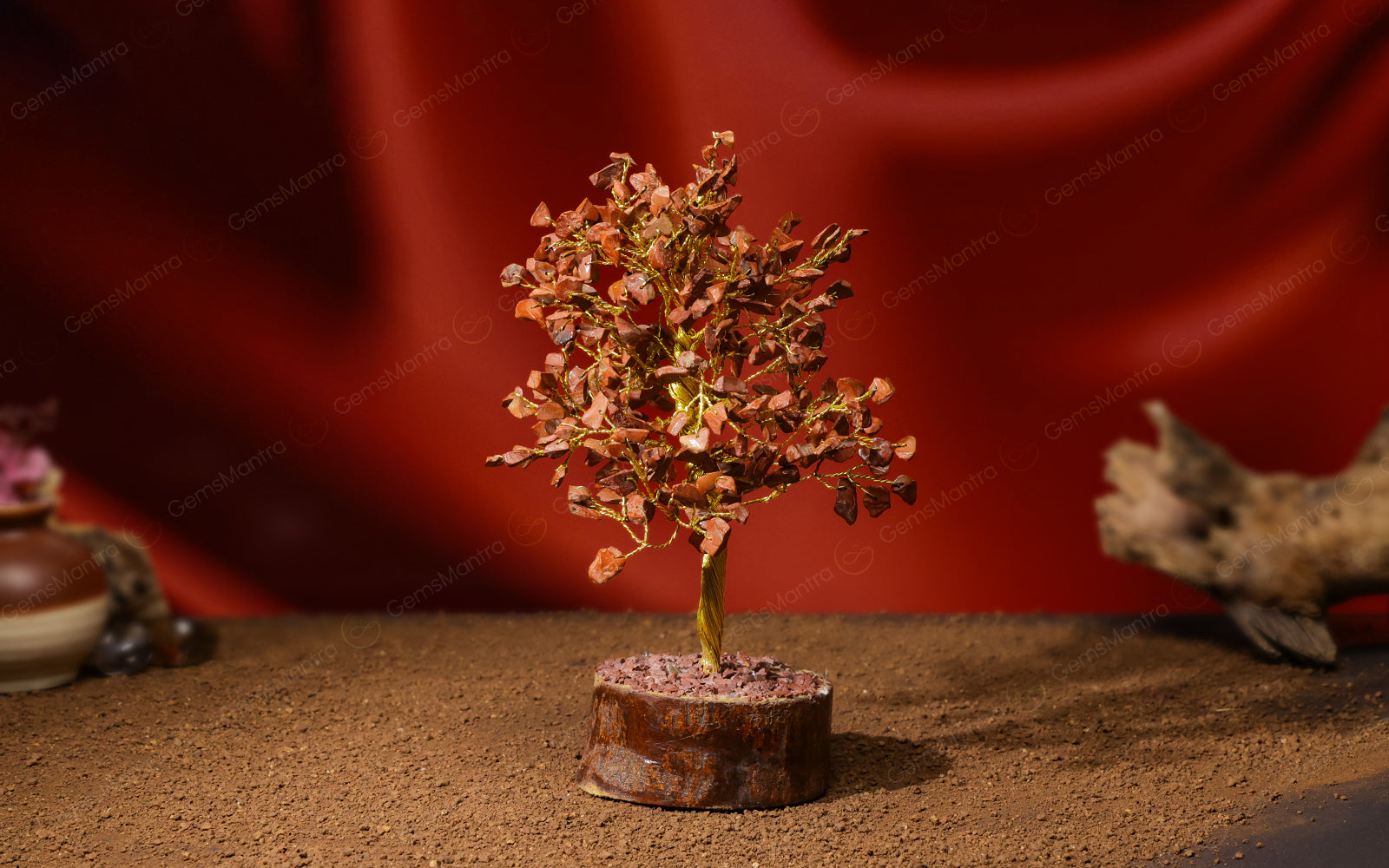 Large Red Jasper Crystal Tree