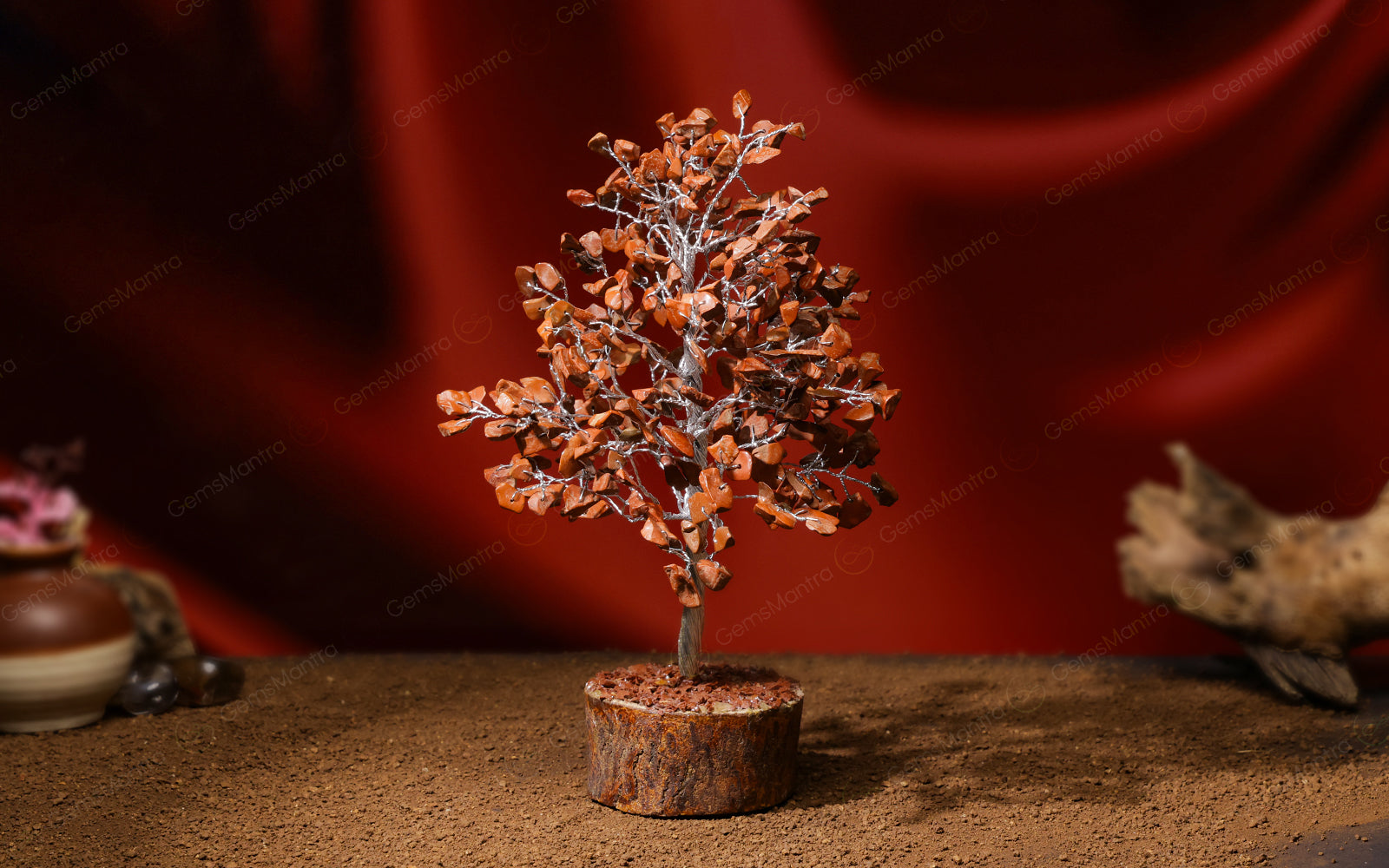 Large Red Jasper Crystal Tree