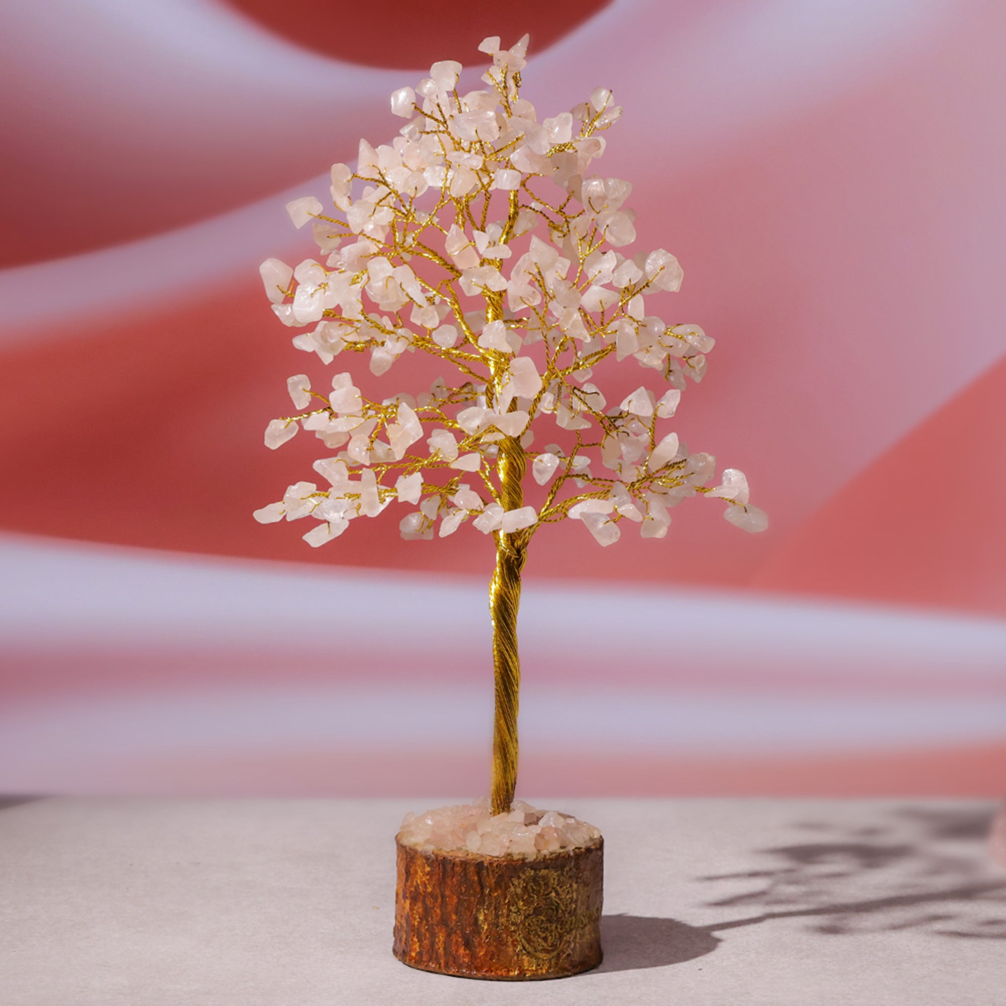 Rose Quartz Crystal Tree – Large, for Vastu