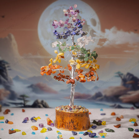 Seven Chakra Crystal Tree – Large, for Vastu