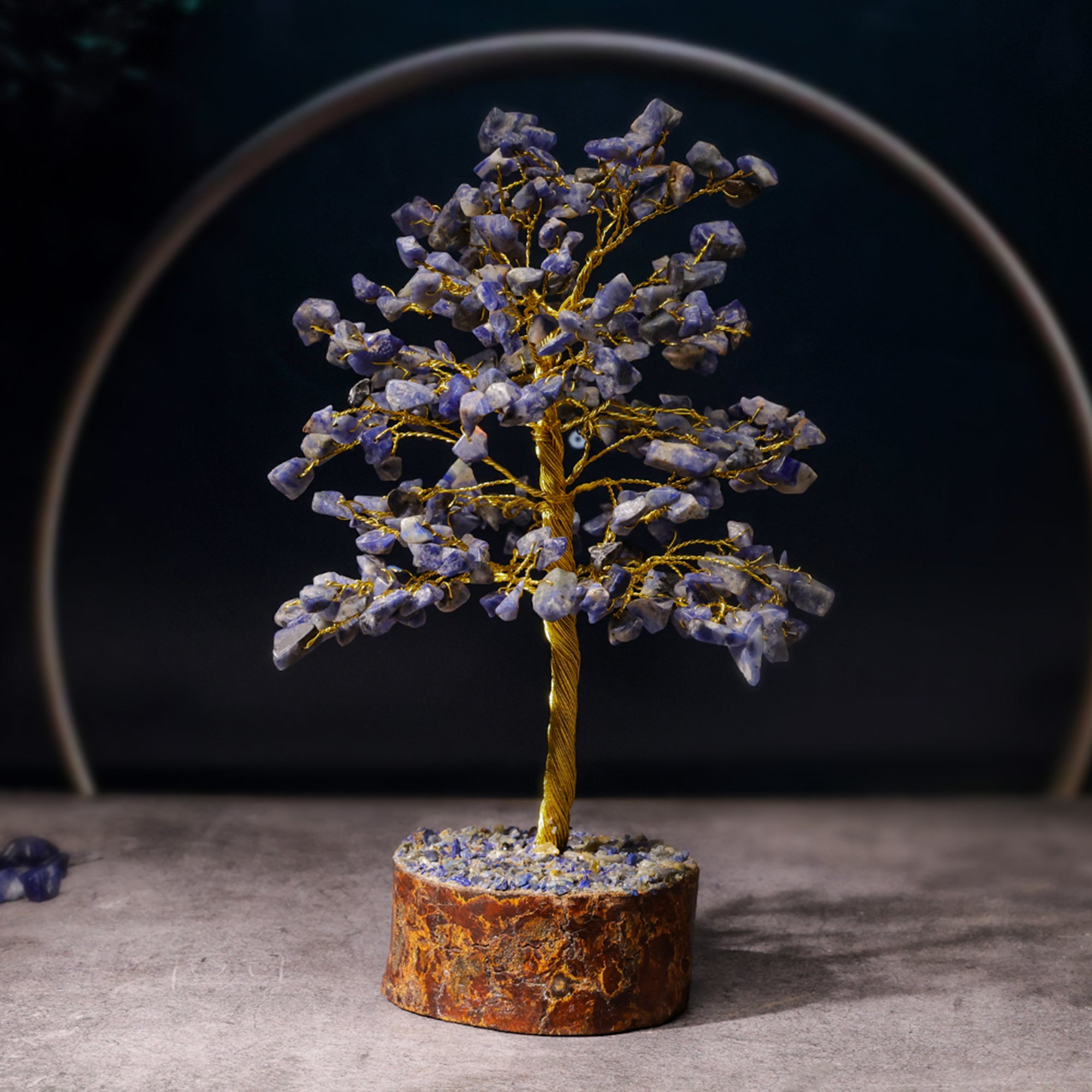Sodalite Crystal Tree – Large, for Vastu