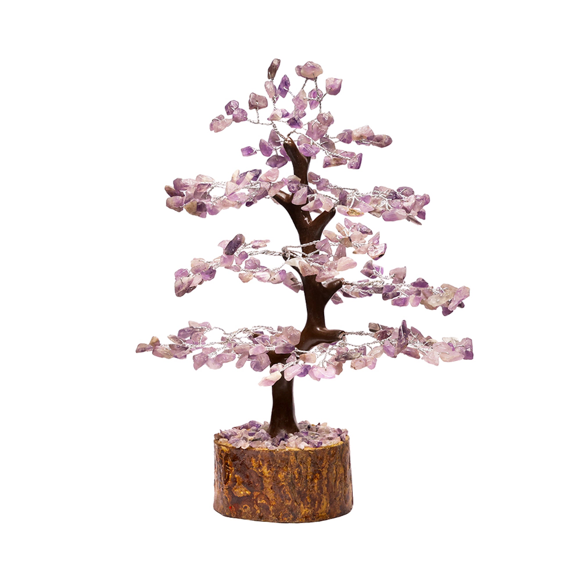 Amethyst Crystal Tree – Wooden Base, for Vastu