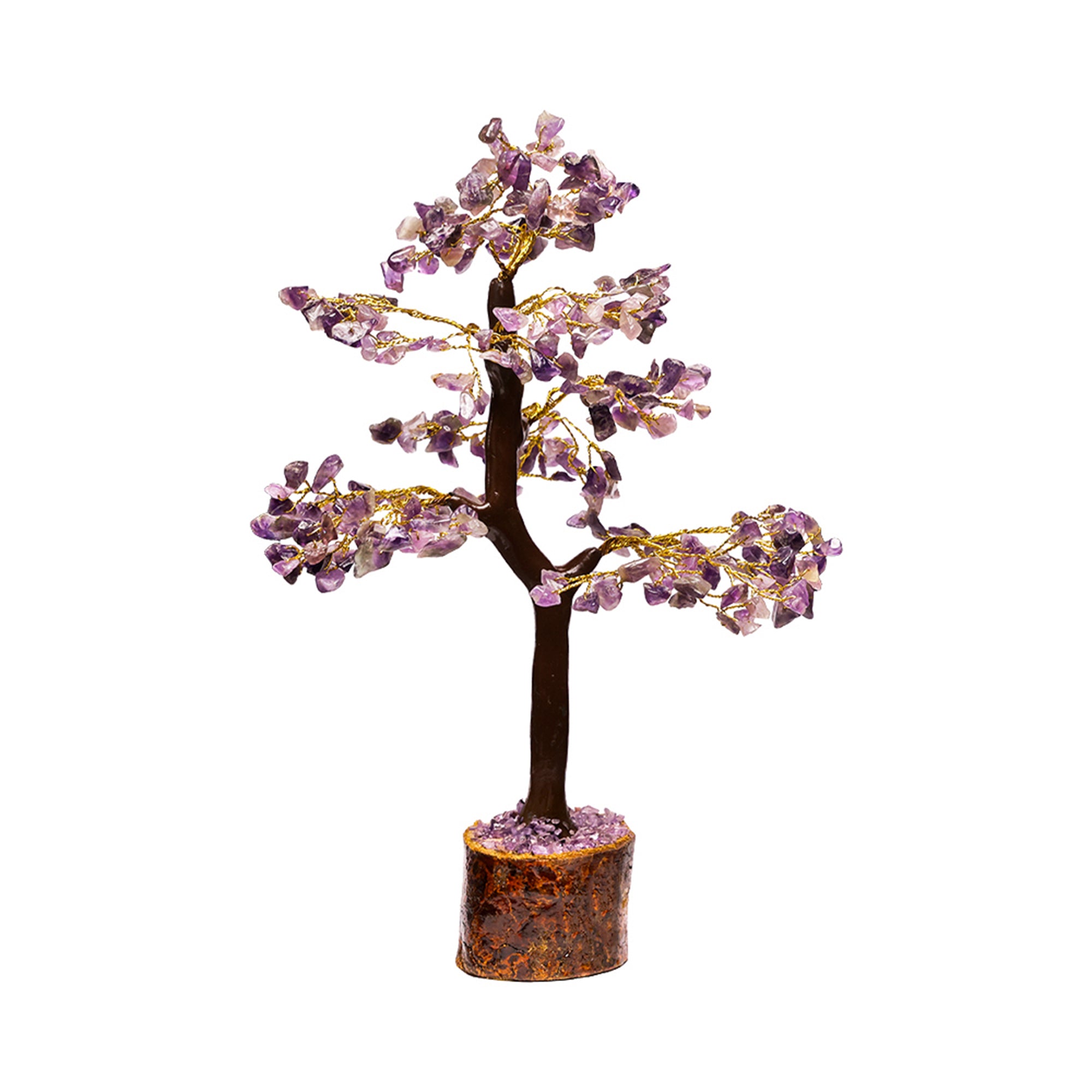 Amethyst Crystal Tree – Wooden Base, for Vastu