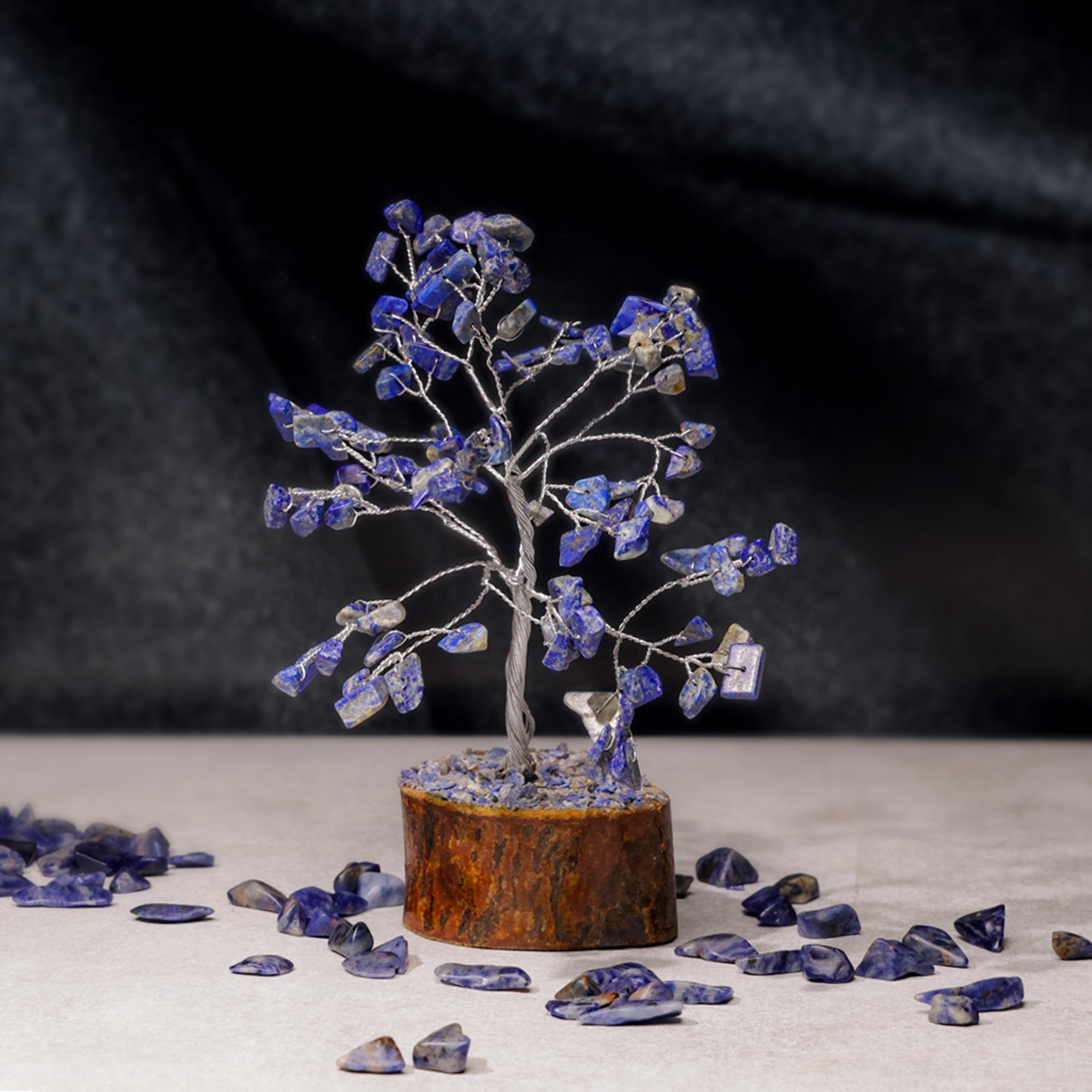 Sodalite Crystal Tree – Small, for Vastu