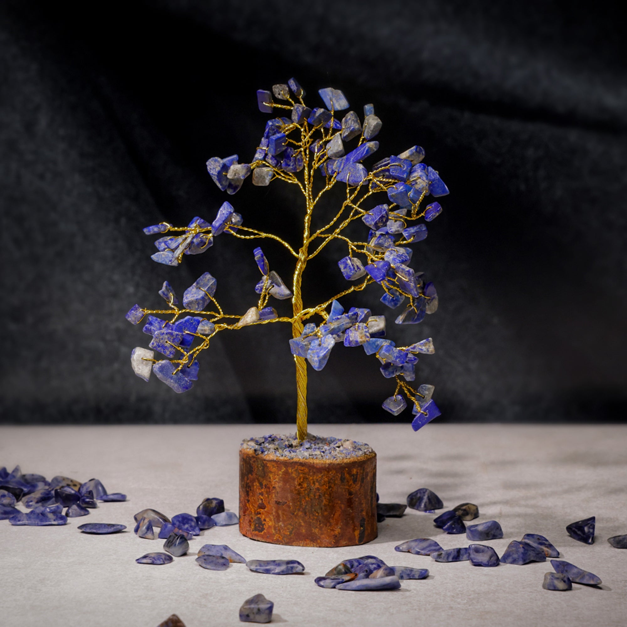 Sodalite Crystal Tree – Small, for Vastu