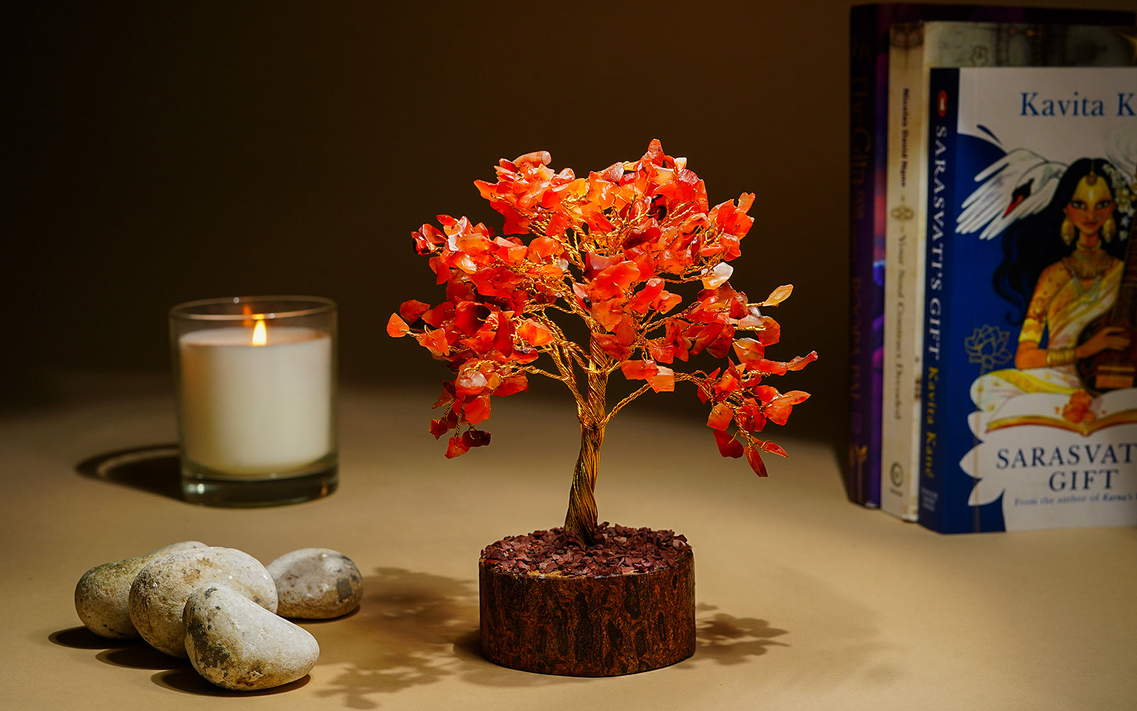 Large Carnelian Crystal Tree