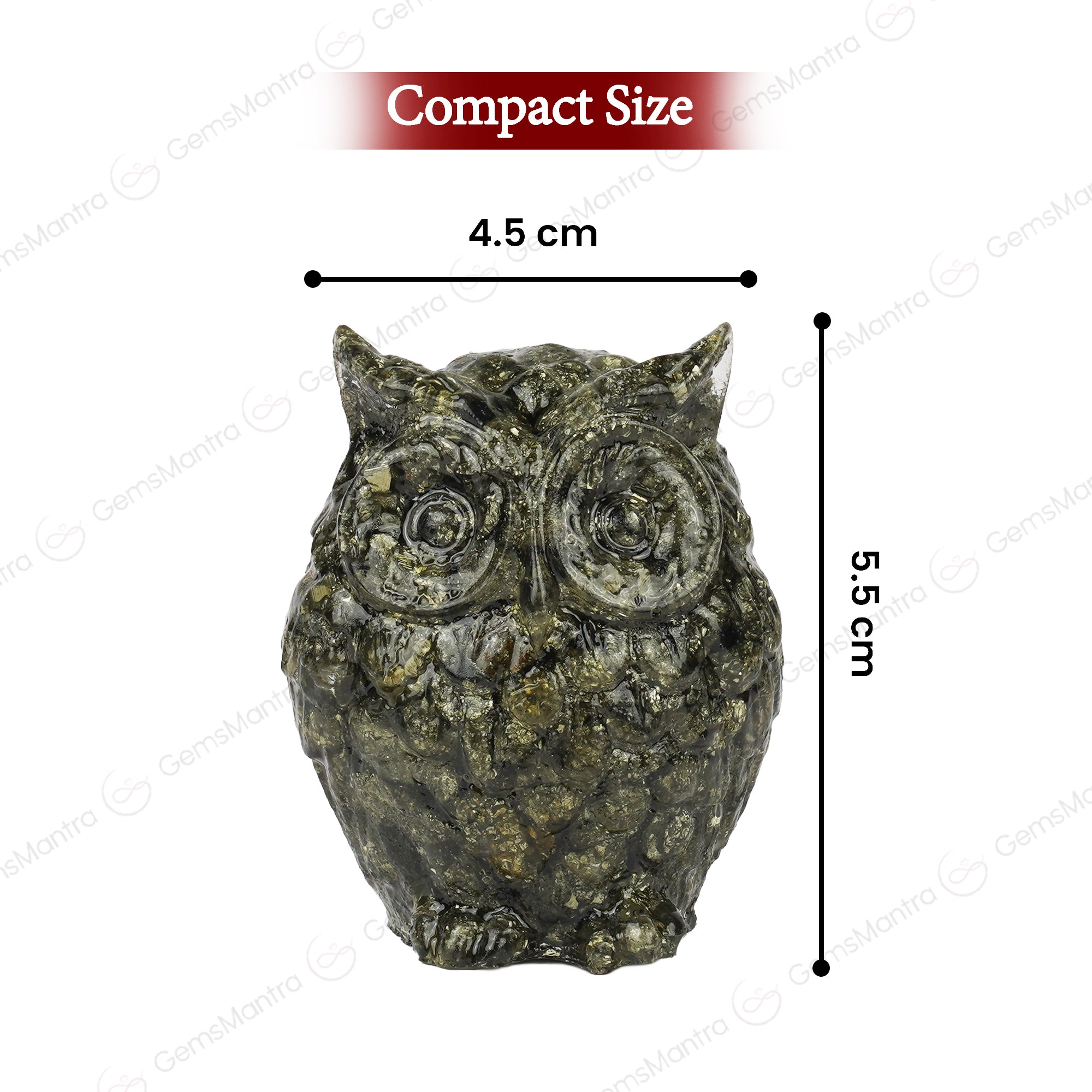 Pyrite Owl For Wealth, Wisdom & Protection
