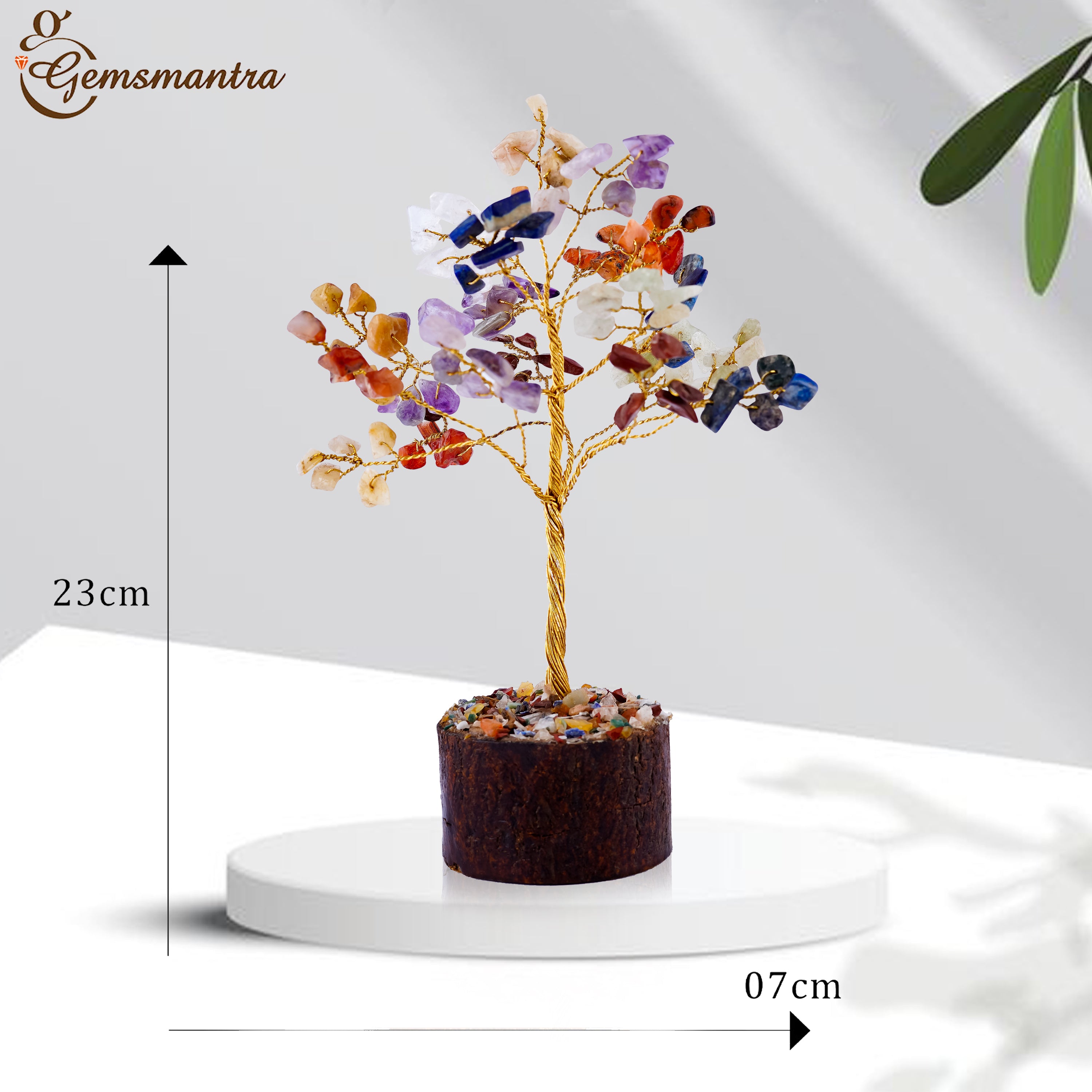 Small Seven Chakra Crystal Tree