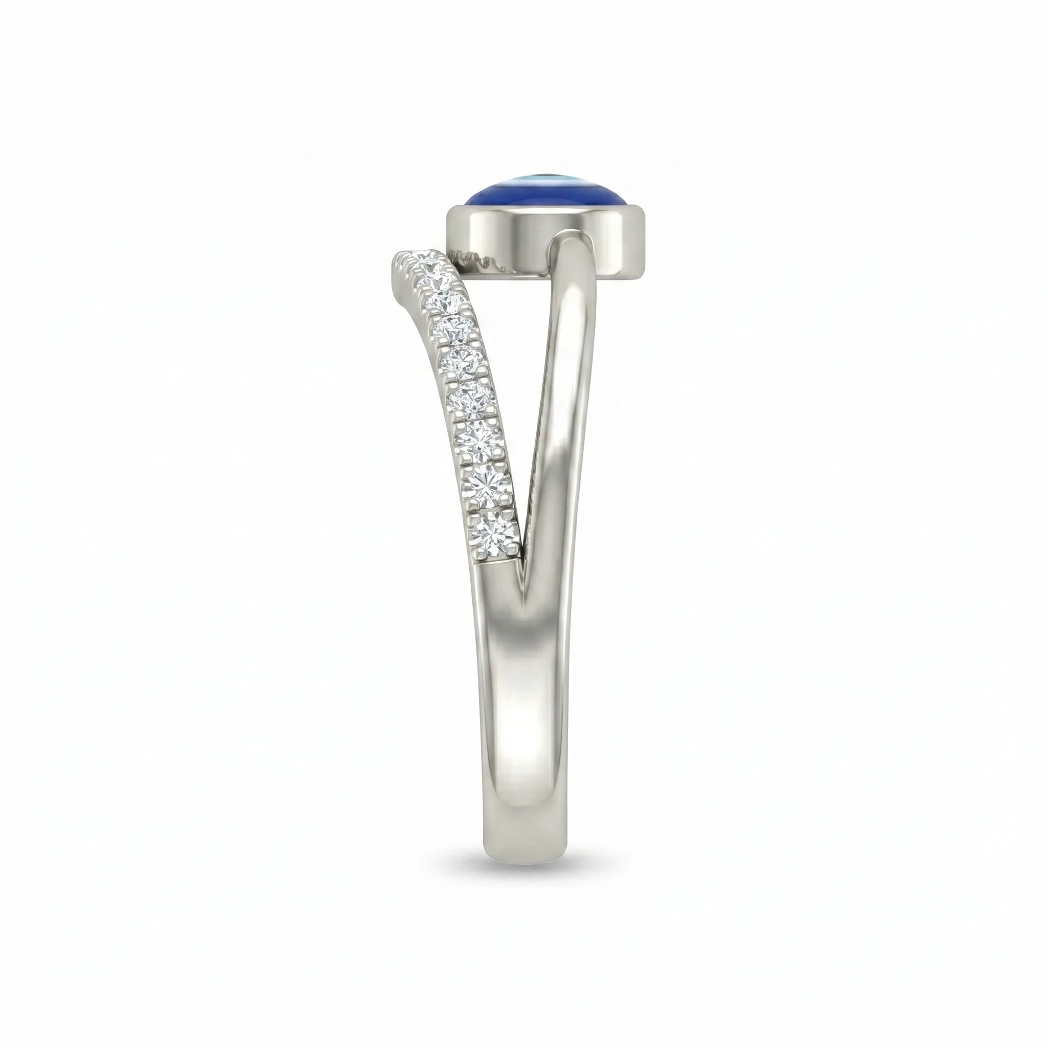 Evil Eye Minimal Ring