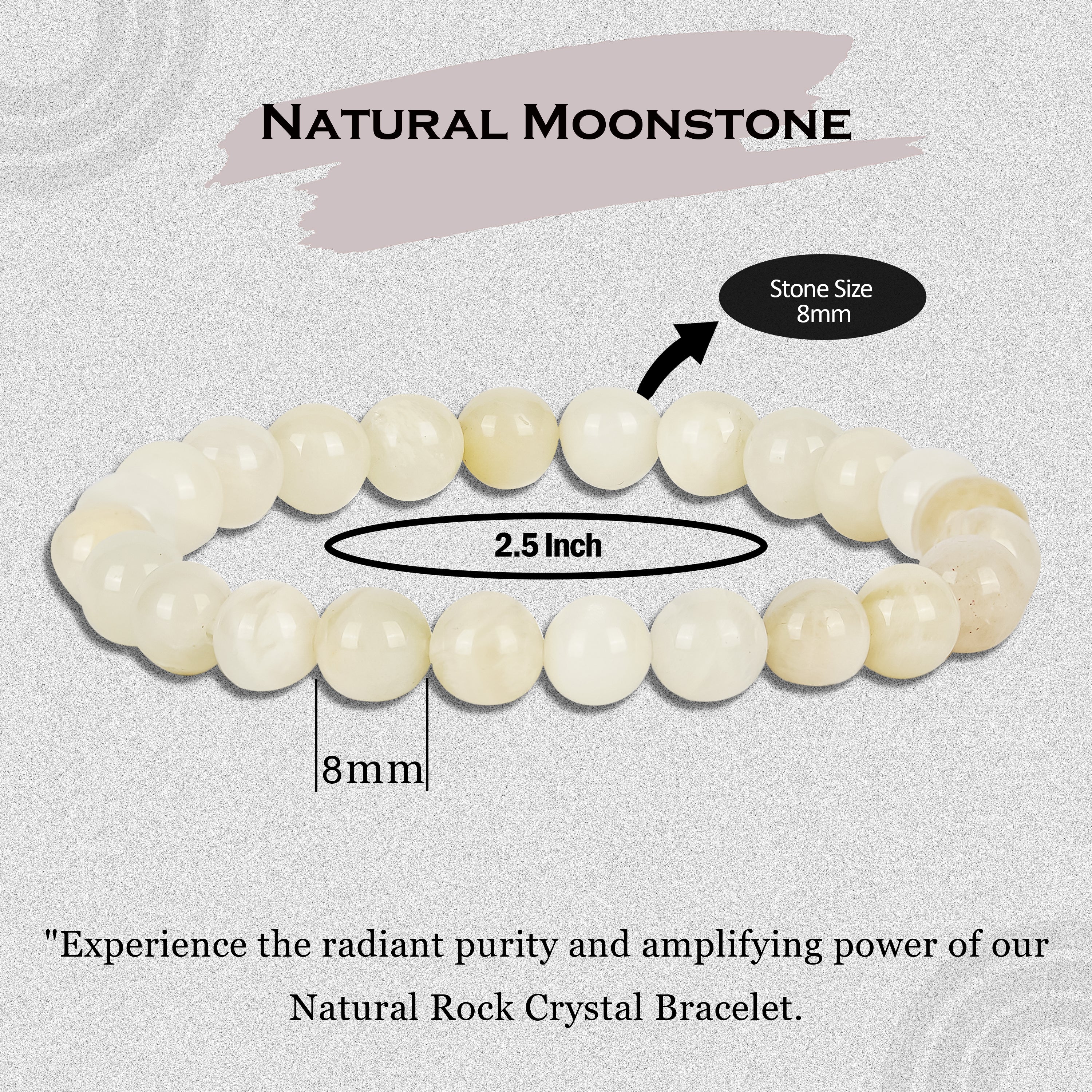 Moonstone with Rosequartz Charm Bracelet – Elizabeth Anthony