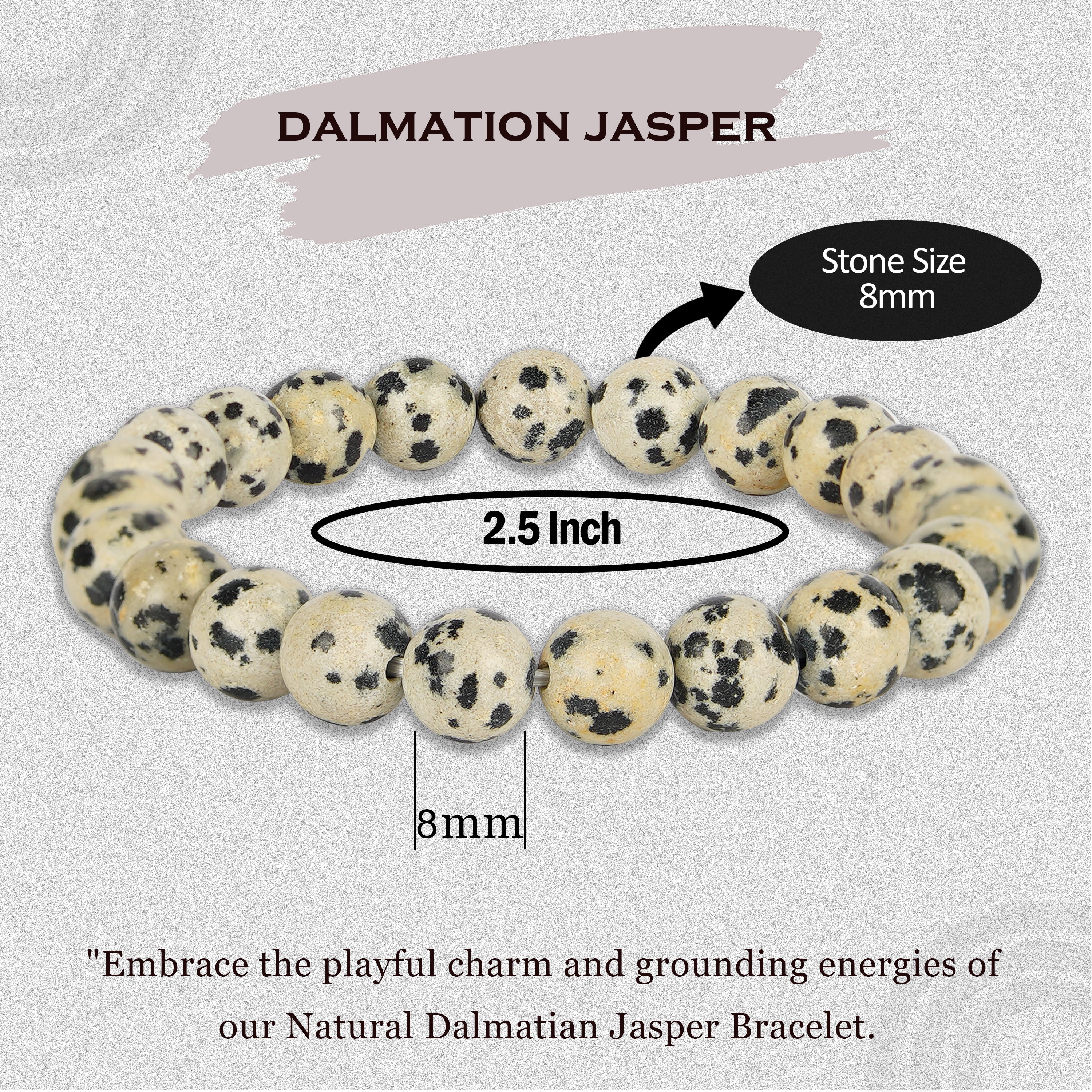 Dalmatian Jasper Bracelet
