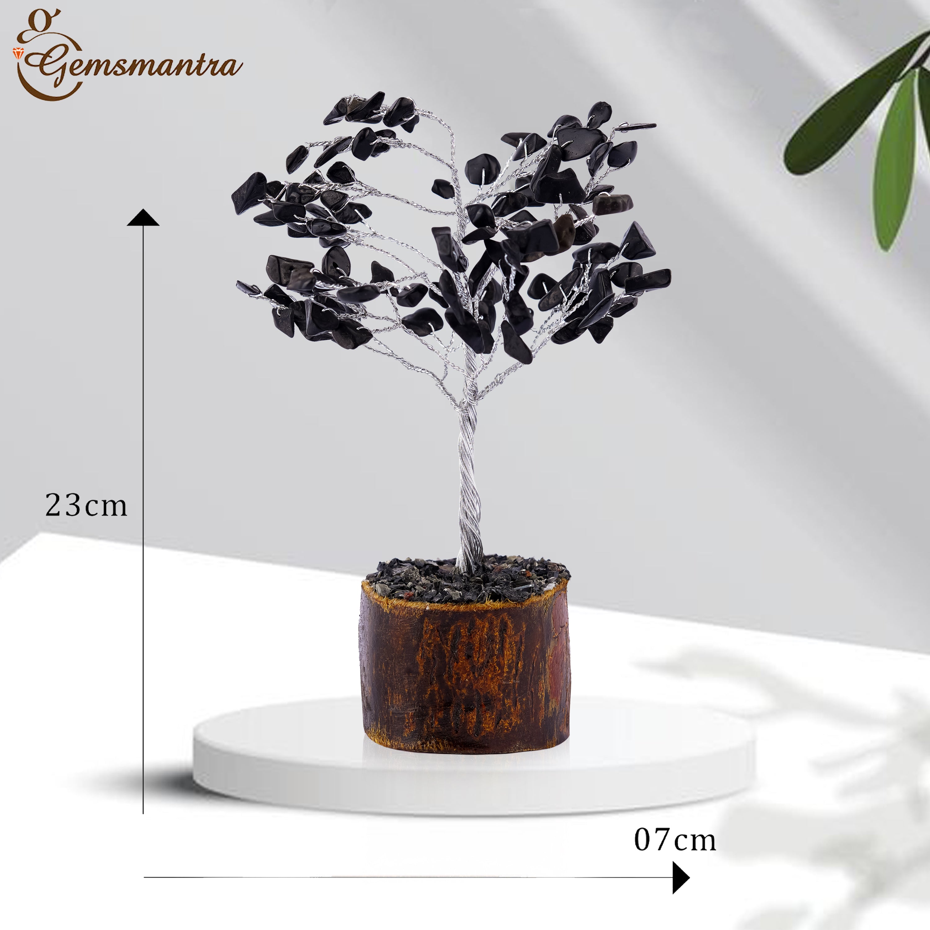 Small Black Agate Crystal Tree