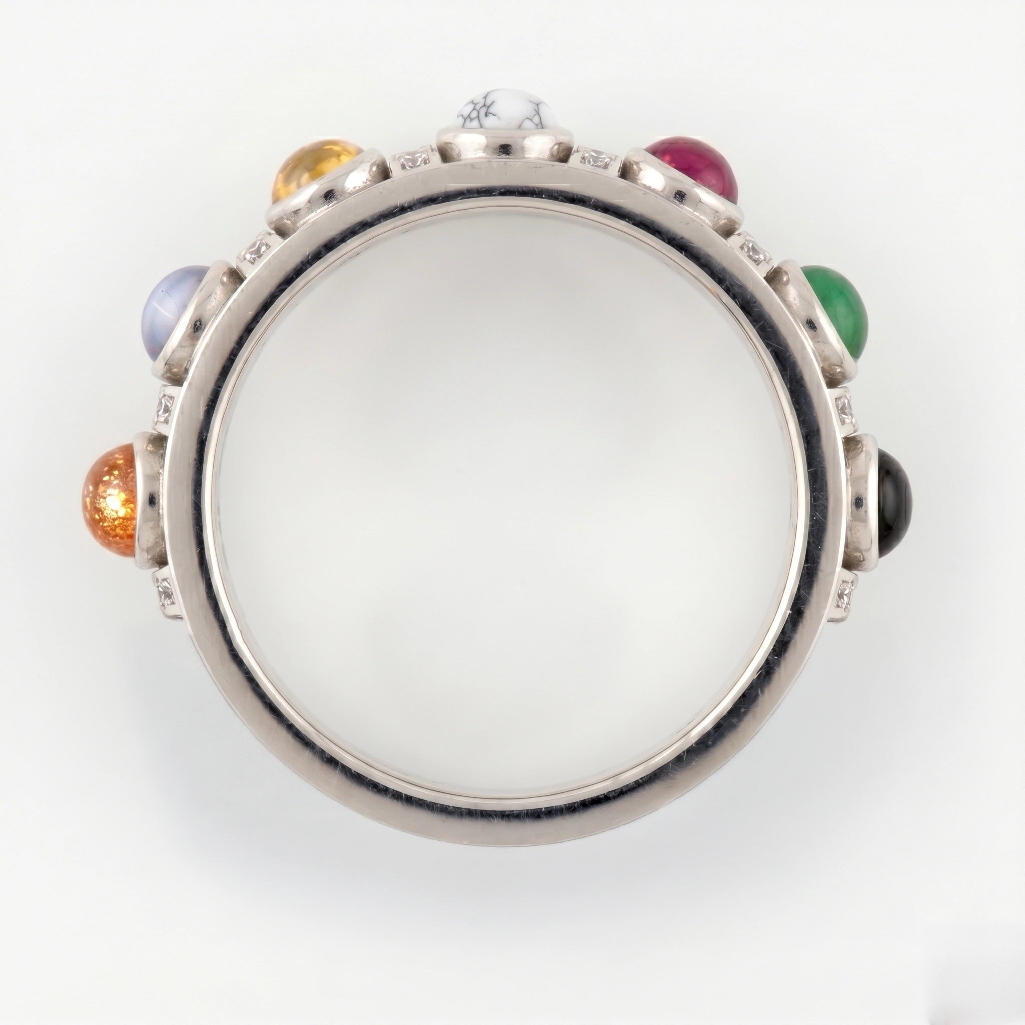 Zodiac Band Silver Ring