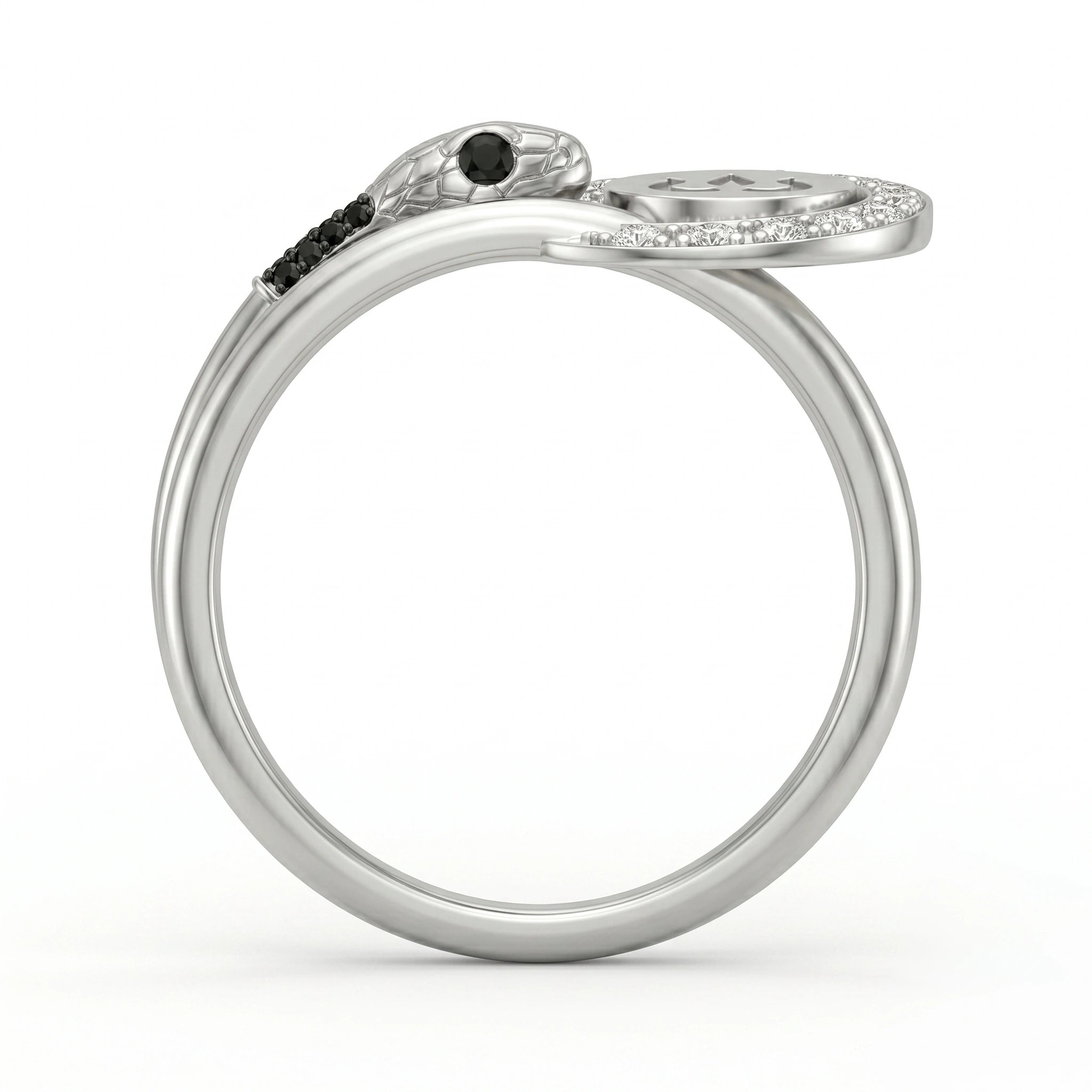 Om Halo Silver Ring